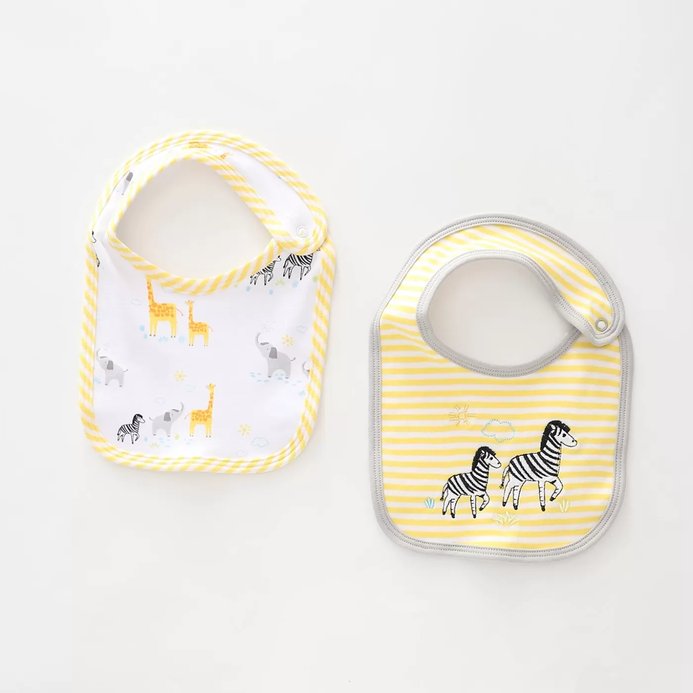 Ollies Place Baby Bib Set, Sunny Safari< Accessories