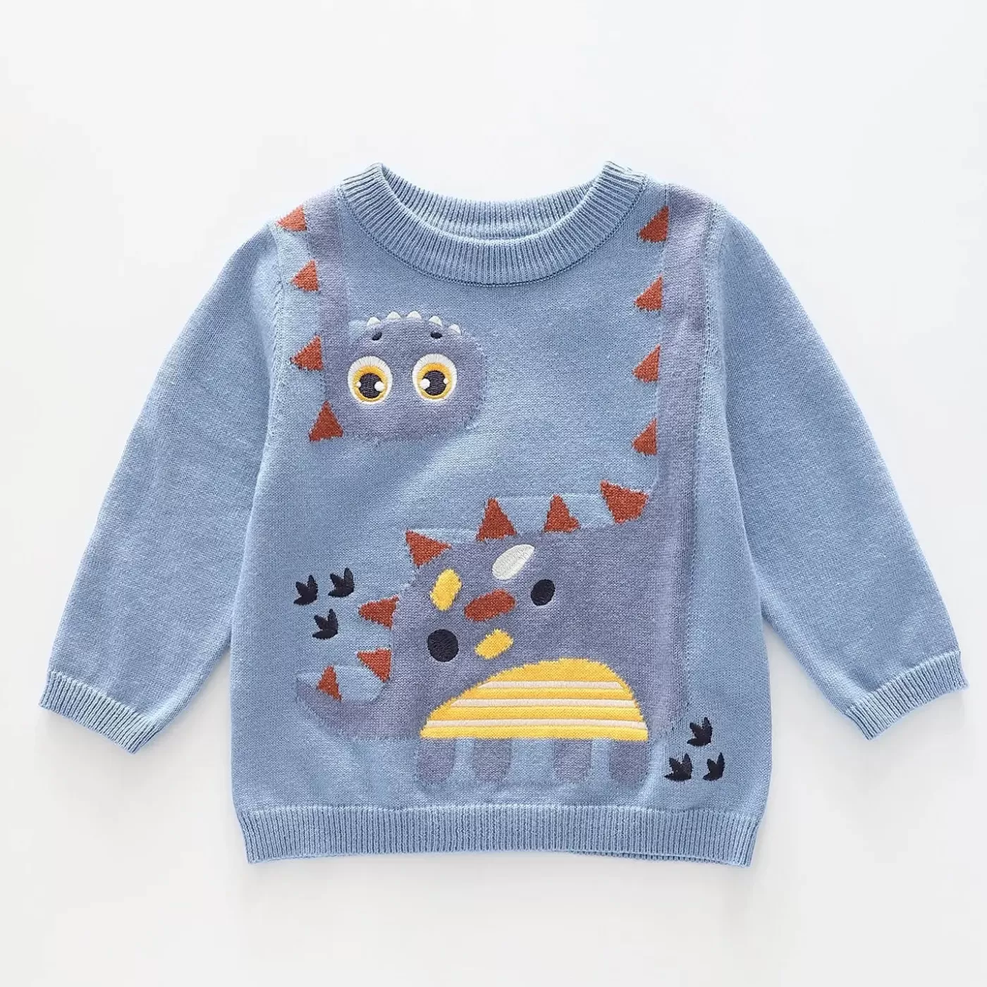 Ollies Place Baby Boy Knit Dino Jumper<BOY Sweaters & Hoodies | 3-6M