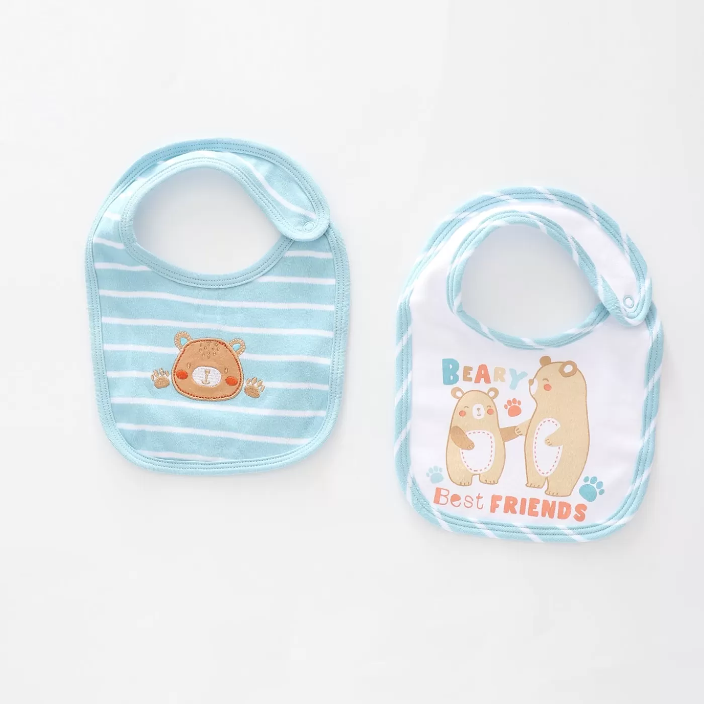 Ollies Place Baby Boys Beary Best Friends Bib Set<BOY Accessories