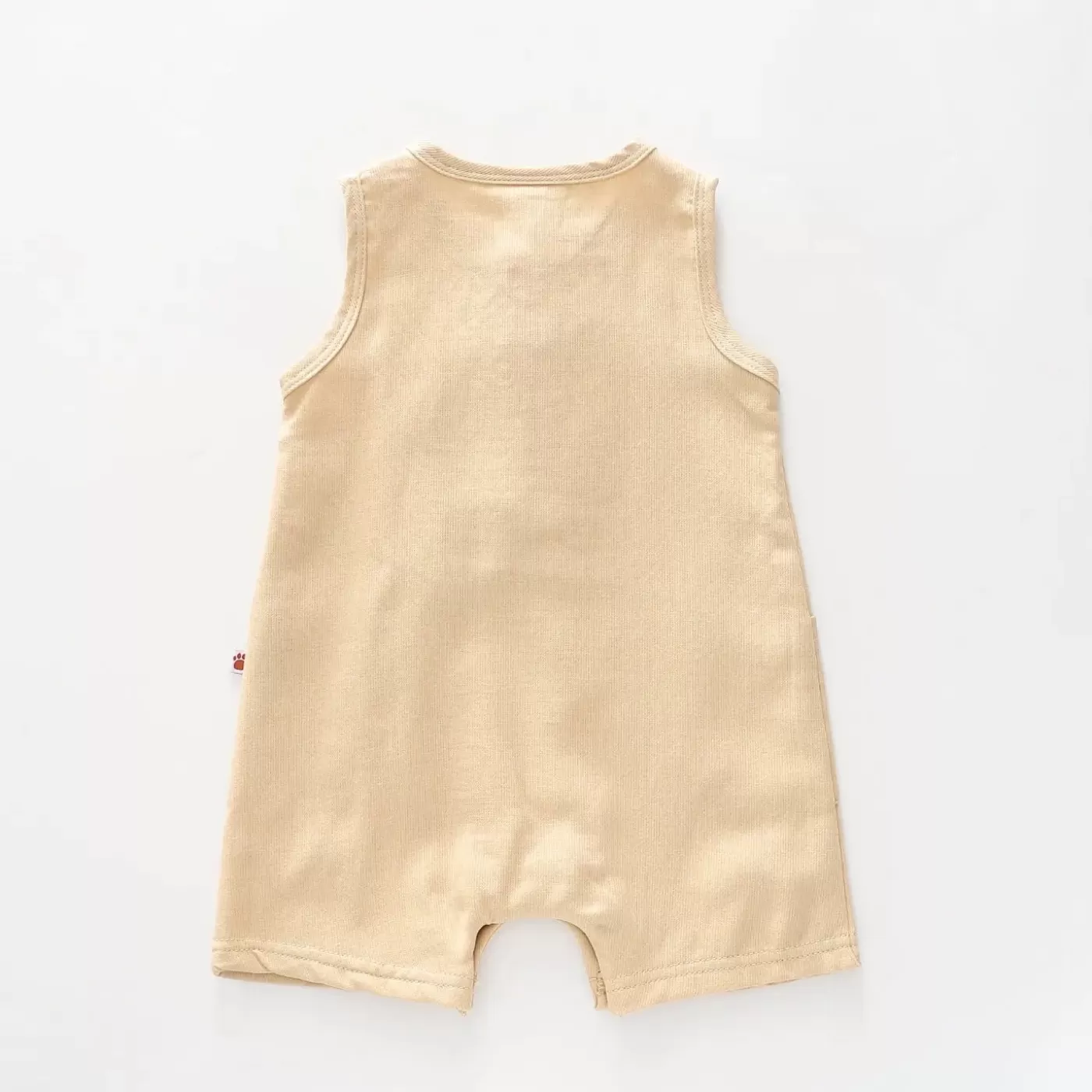 Ollies Place Baby Boys, Beige Sleeveless Romper<BOY Rompers