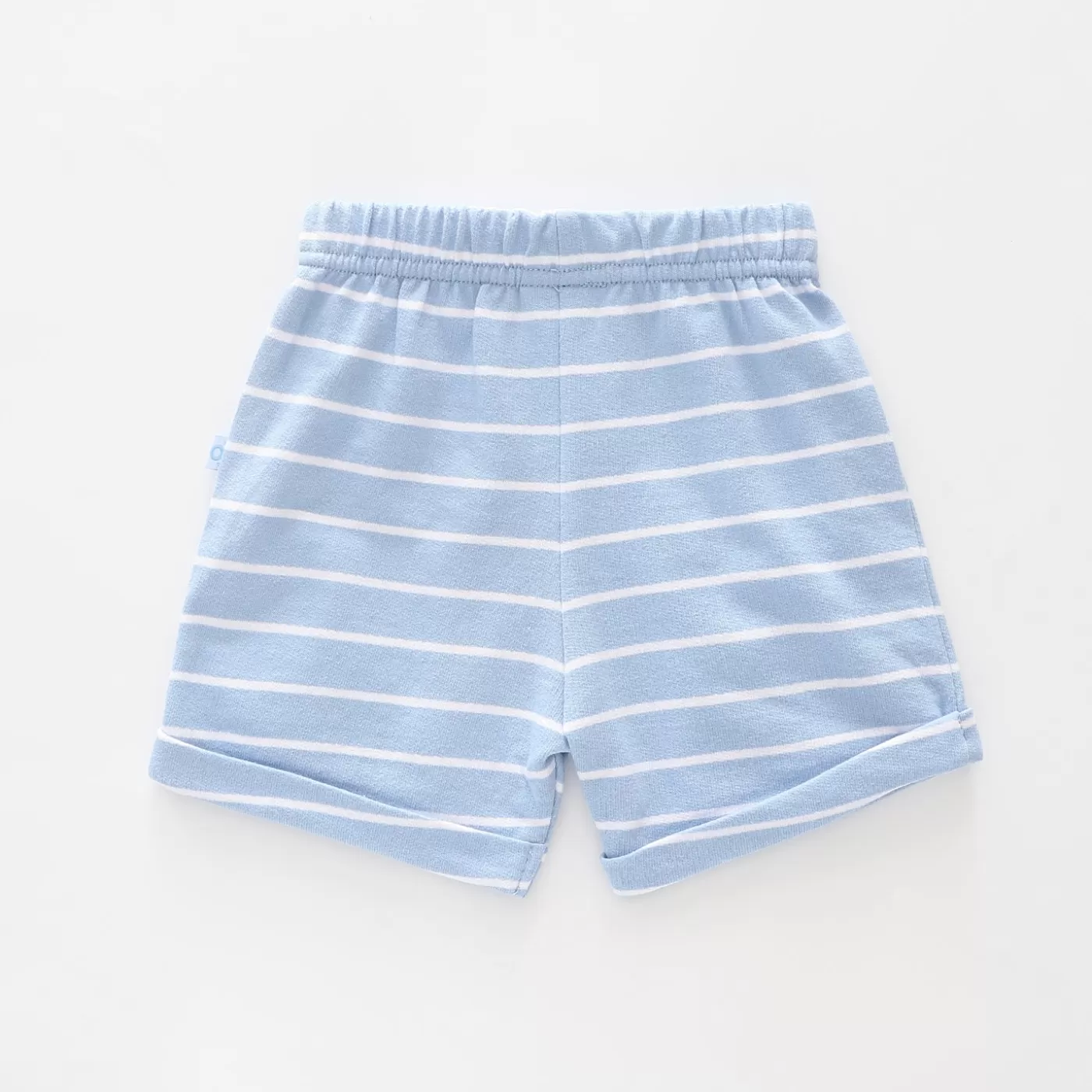 Ollies Place Baby Boys Blue Striped Knit Shorts<BOY Shorts