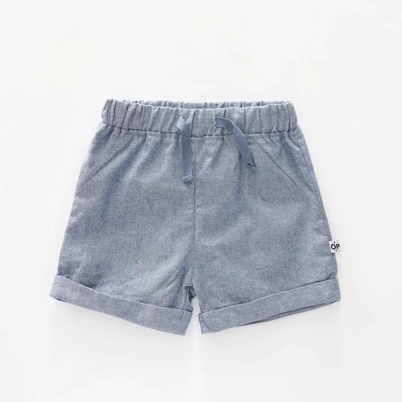 Ollies Place Baby Boys Chambray Denim Shorts<BOY Shorts