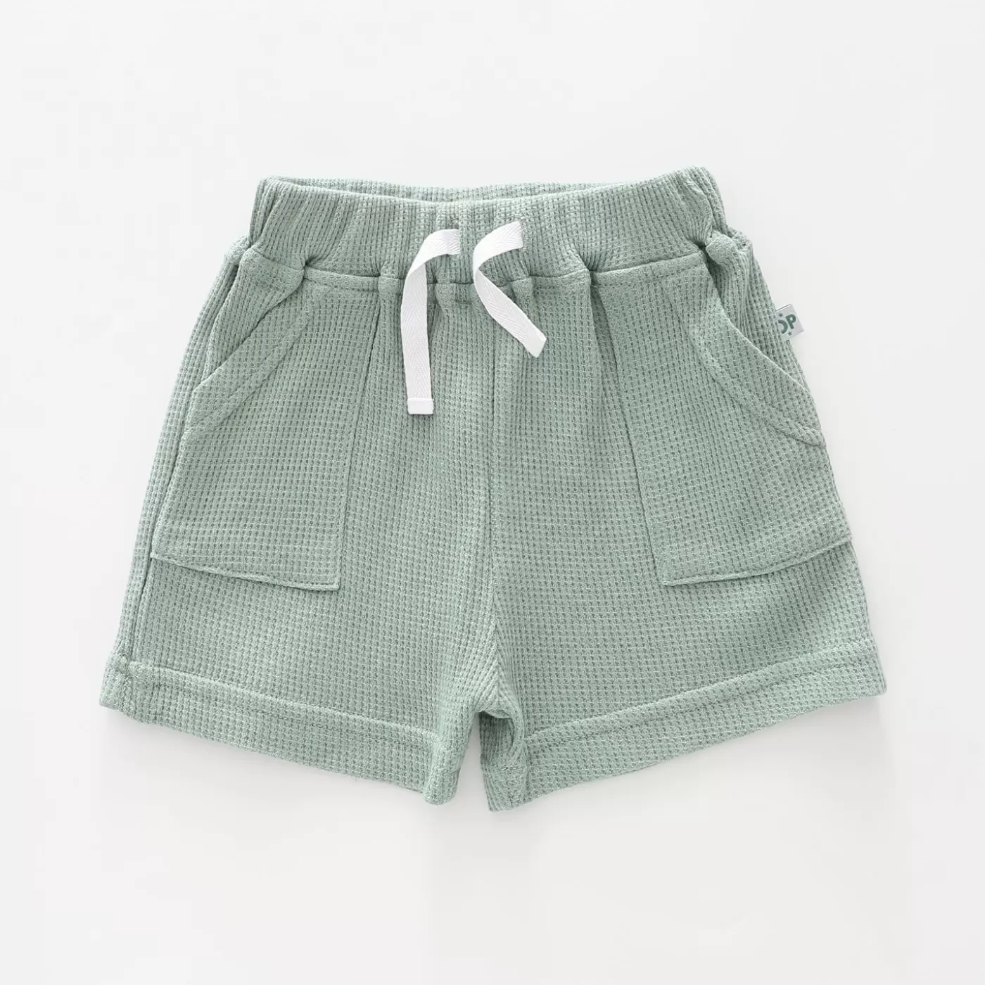 Ollies Place Baby Boys Green Waffle Shorts<BOY Shorts