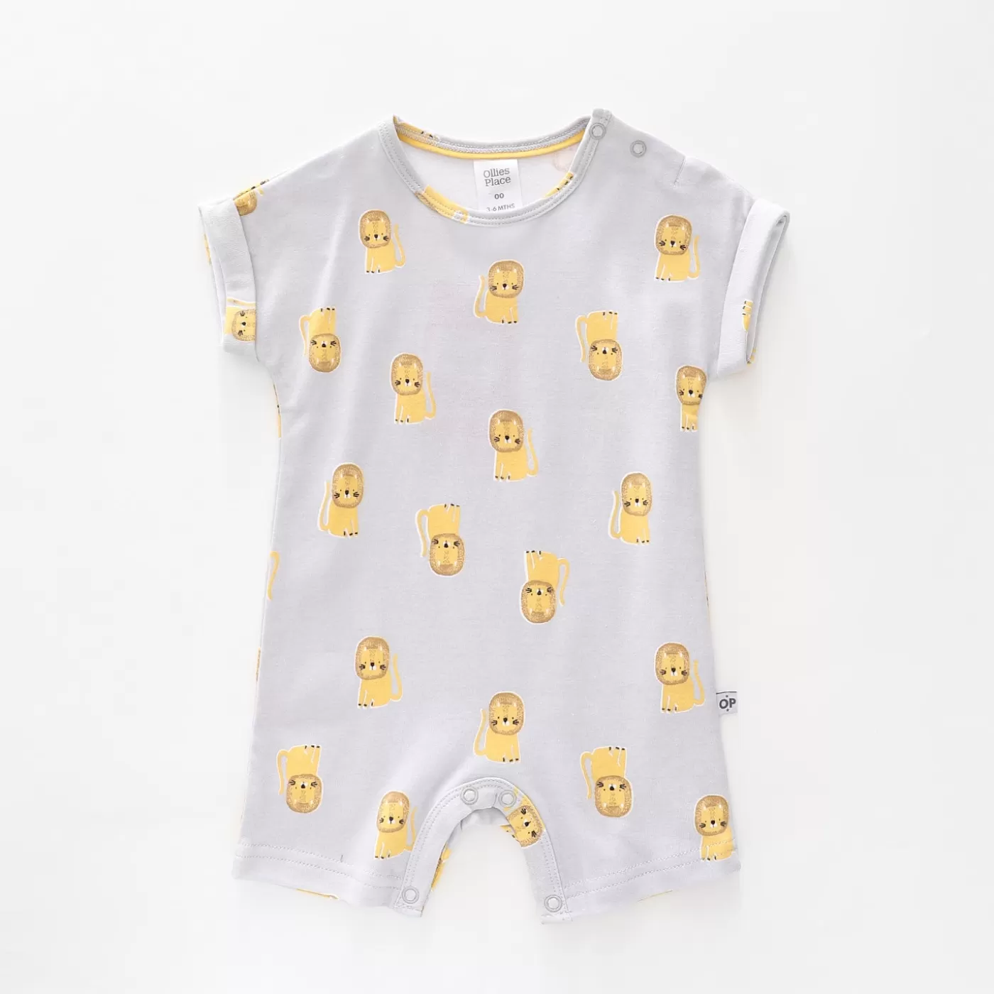 Ollies Place Baby Boys Lion Short Romper<BOY Rompers