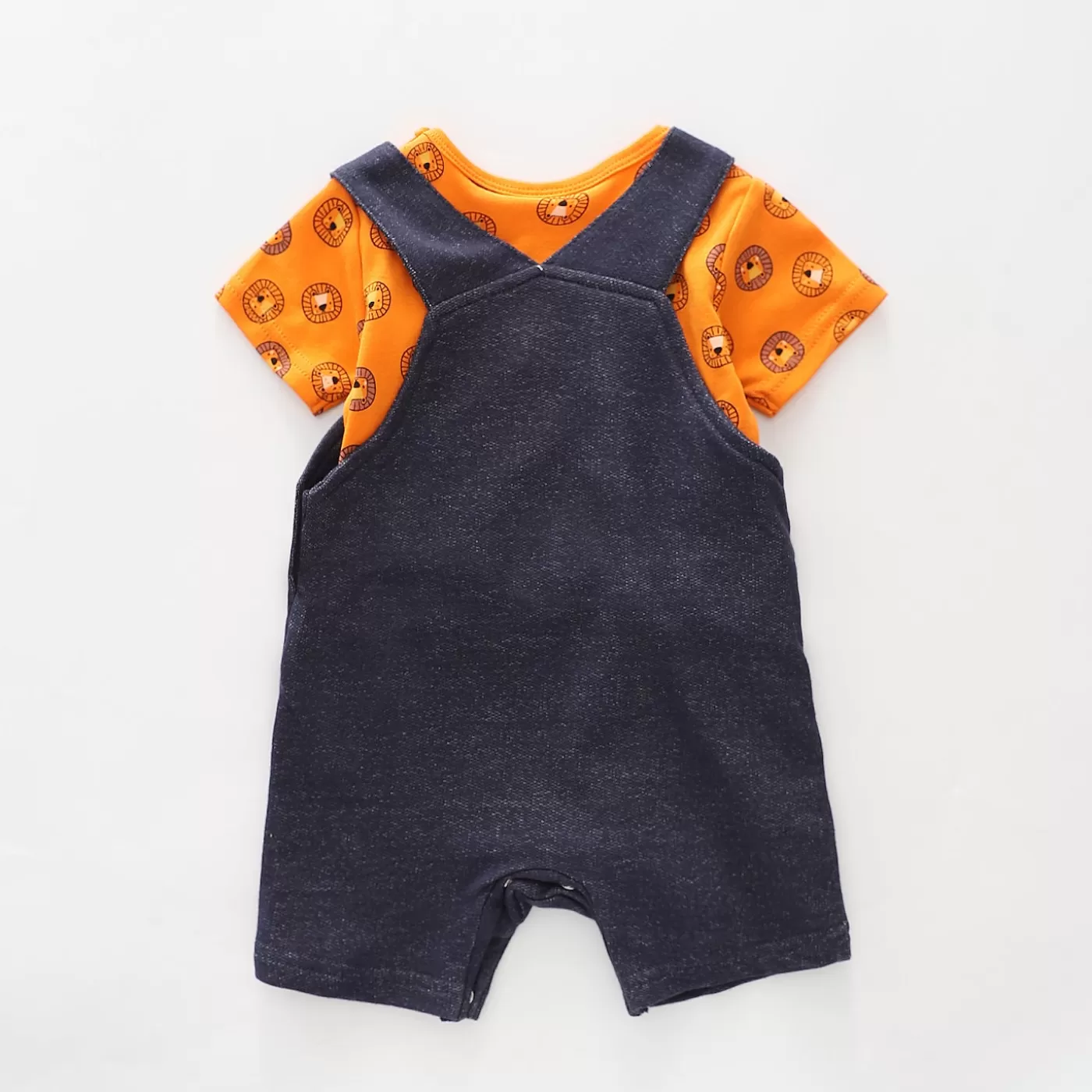 Ollies Place Baby Boys, Little Lion Shortalls Set<BOY Overalls & Sets