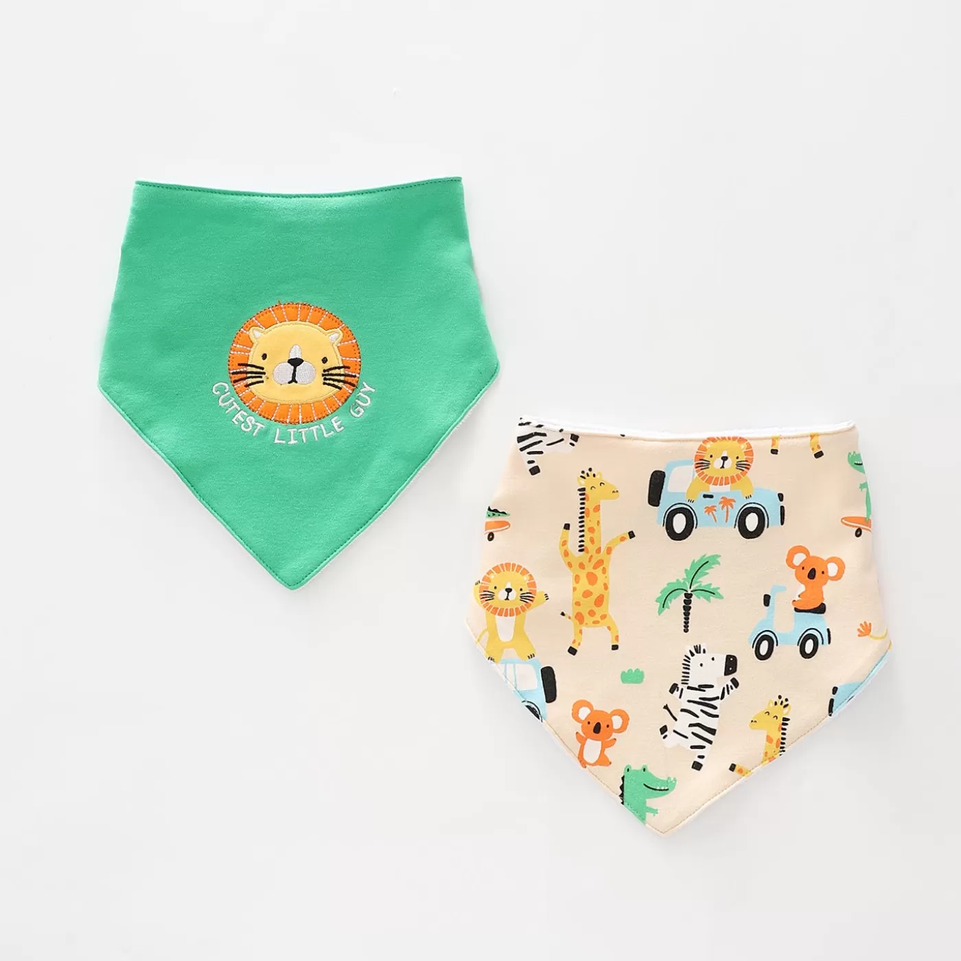 Ollies Place Baby Boys, Party Animals Bandana Bib Set<BOY Accessories