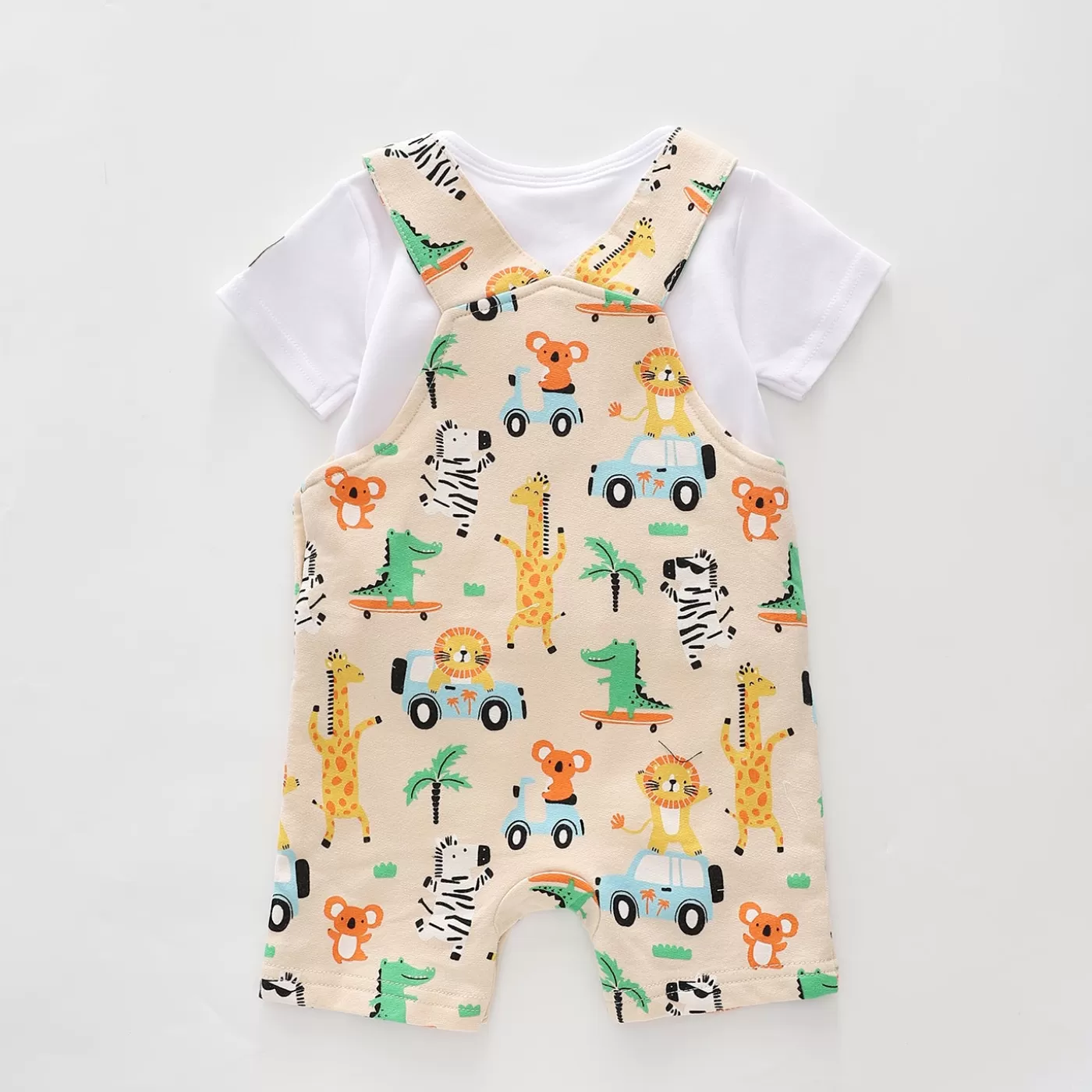 Ollies Place Baby Boys, Party Animals Overalls Set<BOY Overalls & Sets