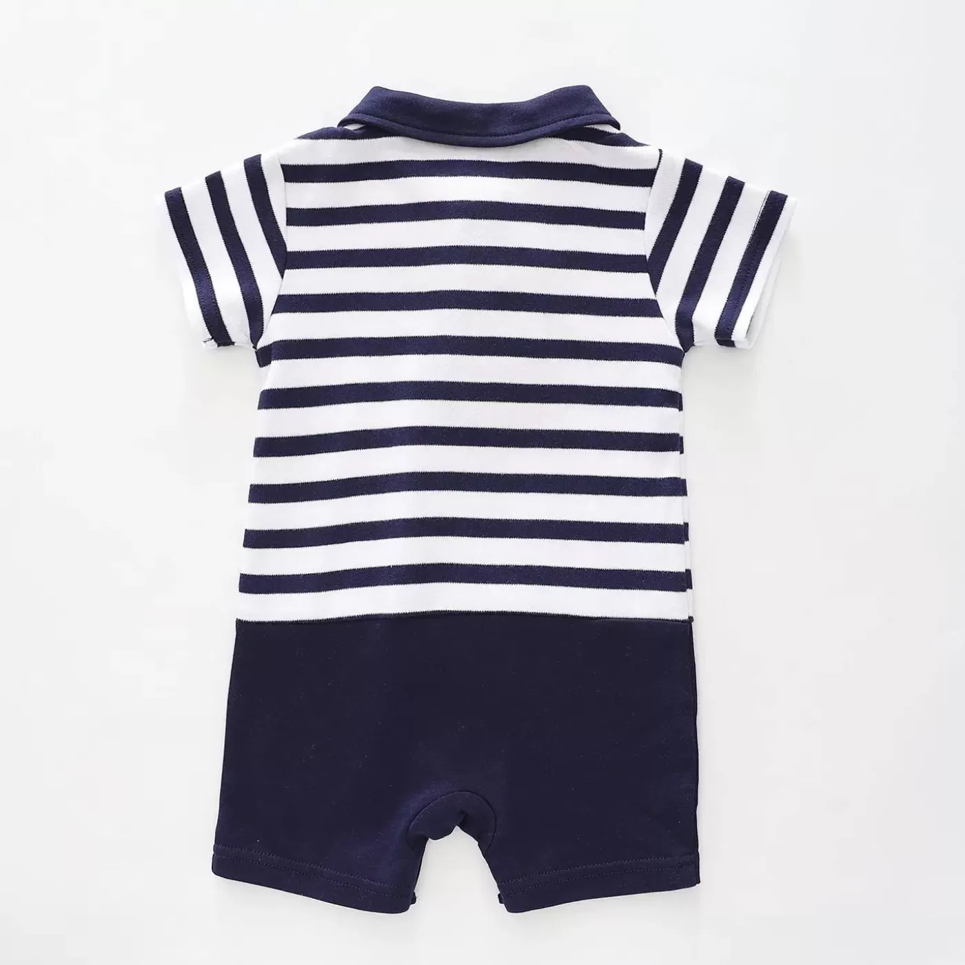 Ollies Place Baby Boys, Whaley Cute 2-in-1 Collared Romper<BOY Rompers