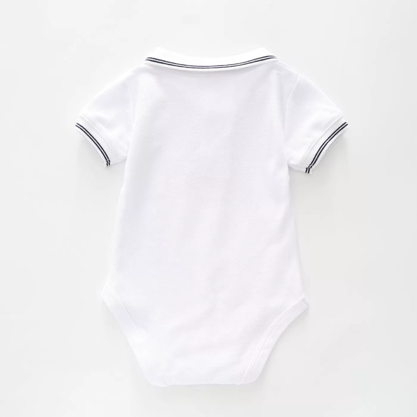 Ollies Place Baby Boys, White Polo Bodysuit<BOY Tops & T-Shirts