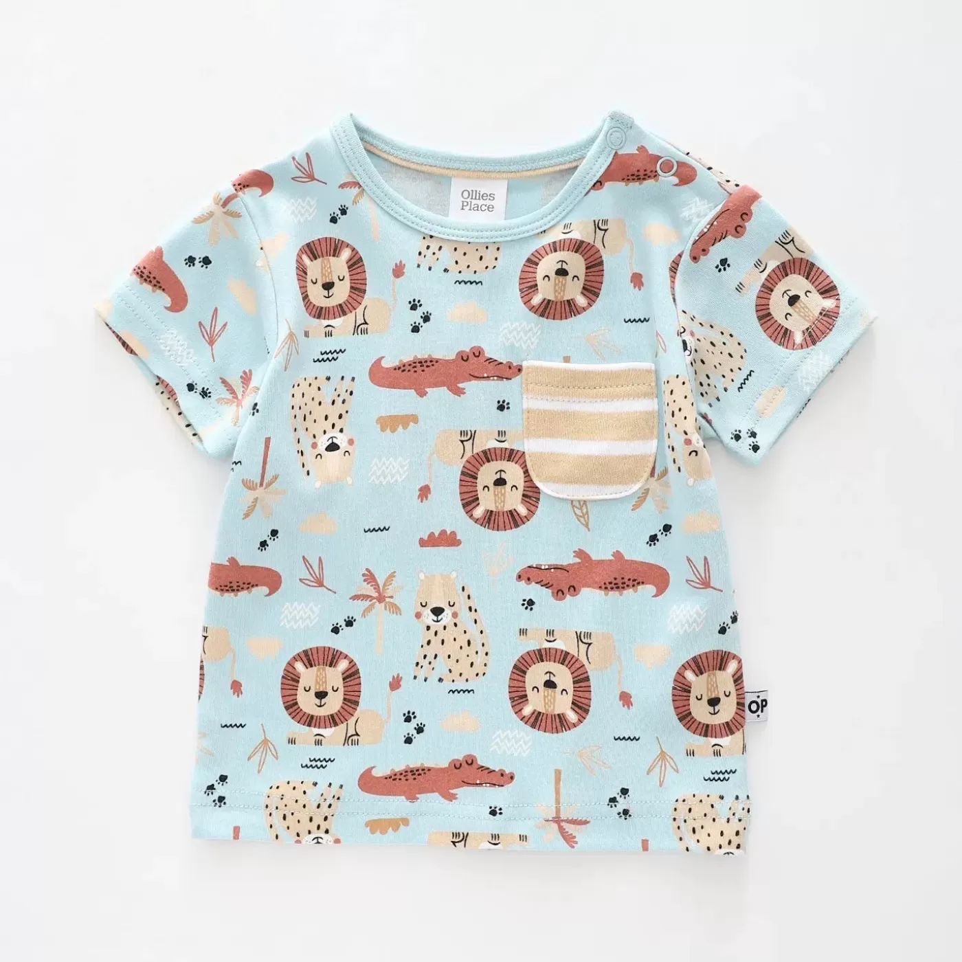 Ollies Place Baby Boys Zoo Crew T-shirt<BOY Tops & T-Shirts