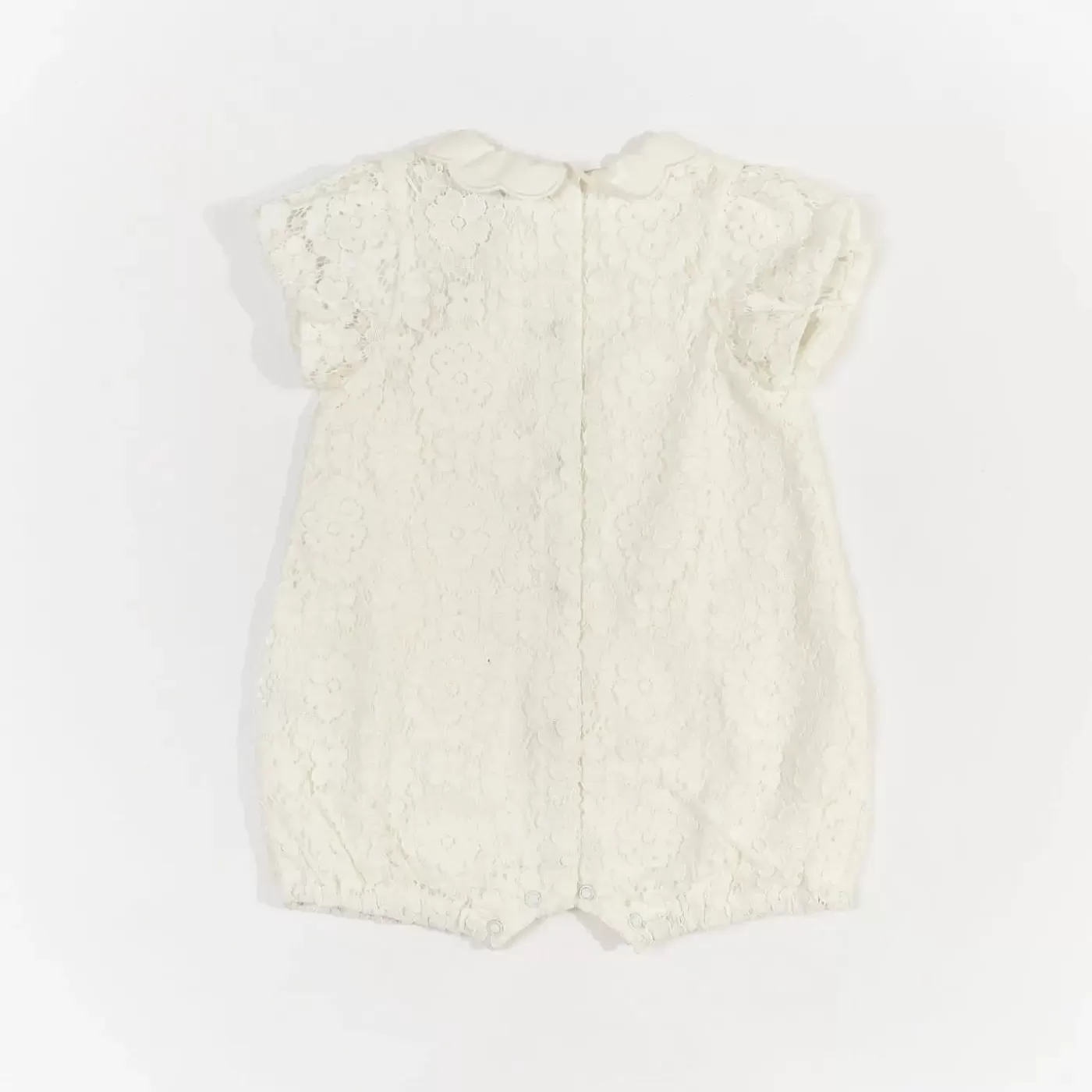 Ollies Place Baby Girl White Lace Romper< Party & Formal | Party & Formal