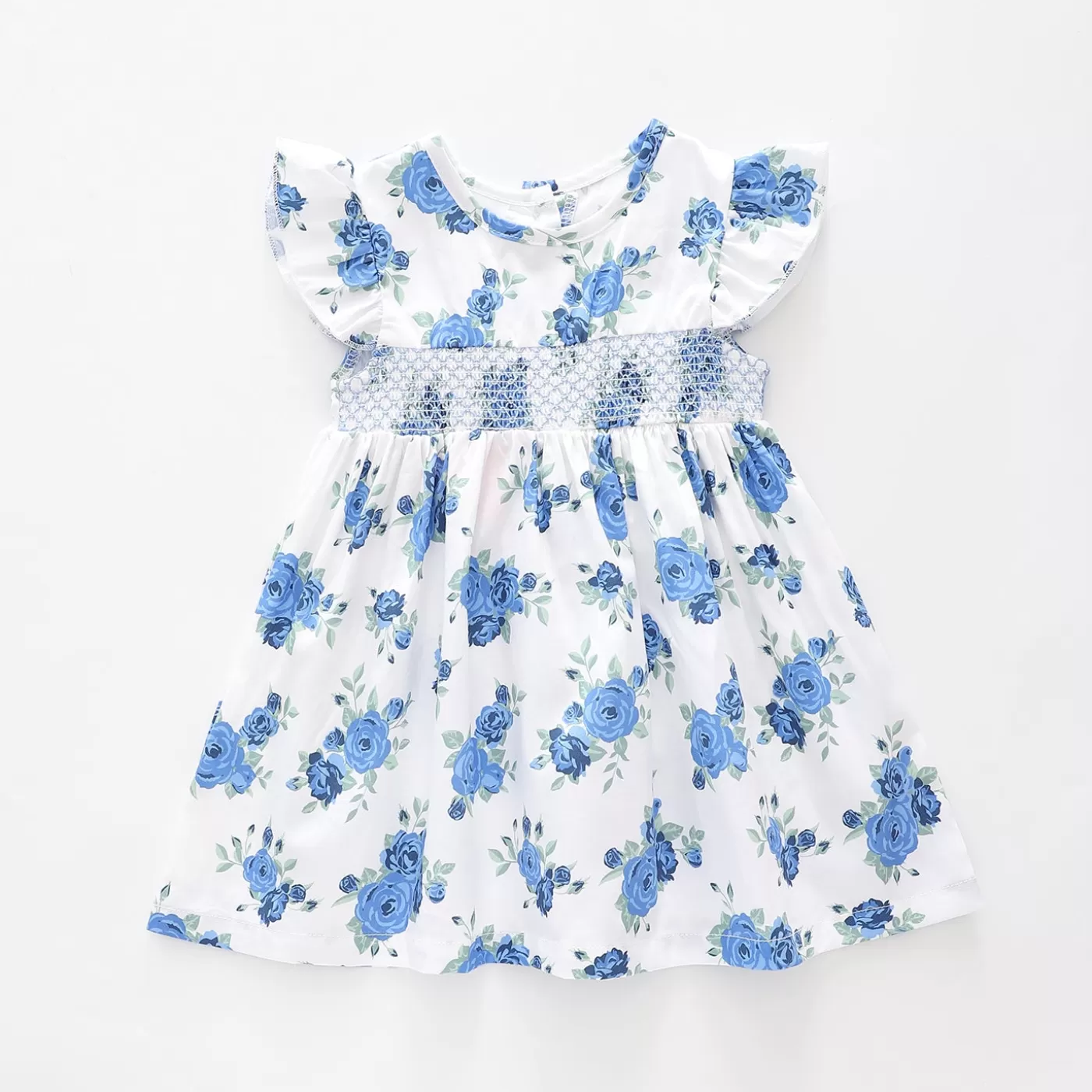 Ollies Place Baby Girls, Blue Rose Dress< Dresses