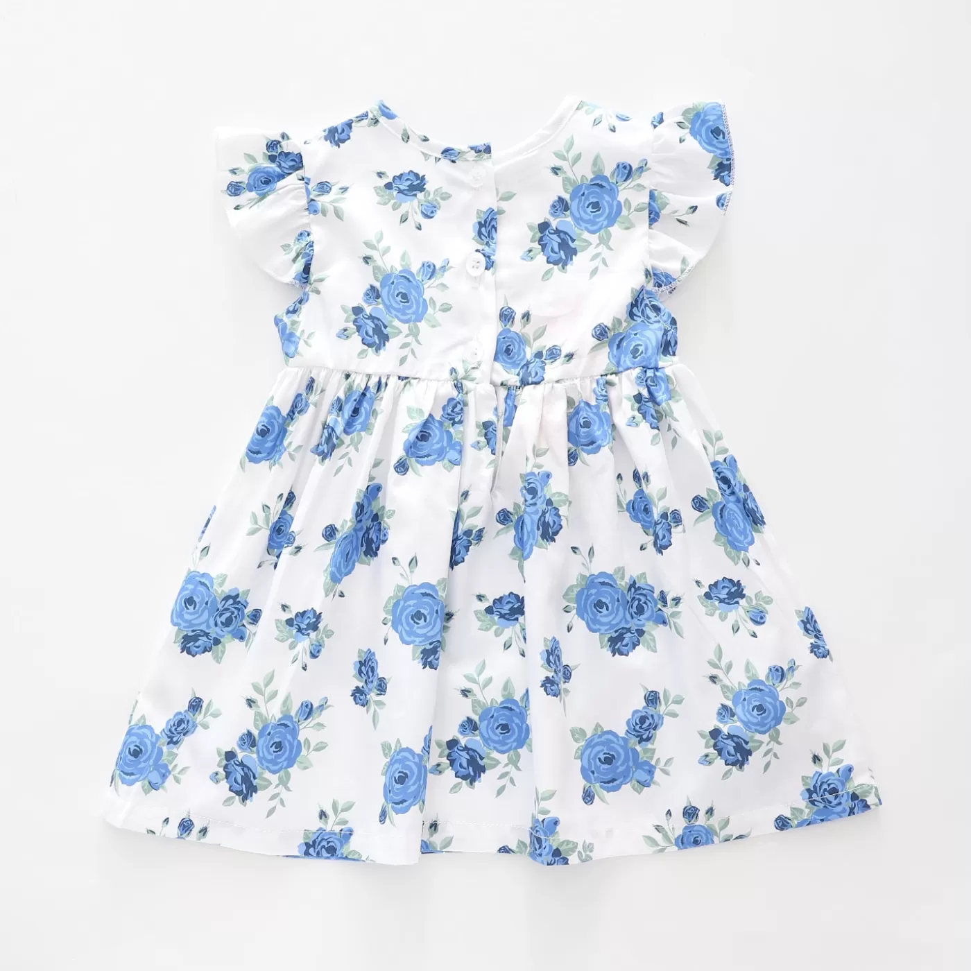 Ollies Place Baby Girls, Blue Rose Dress< Dresses