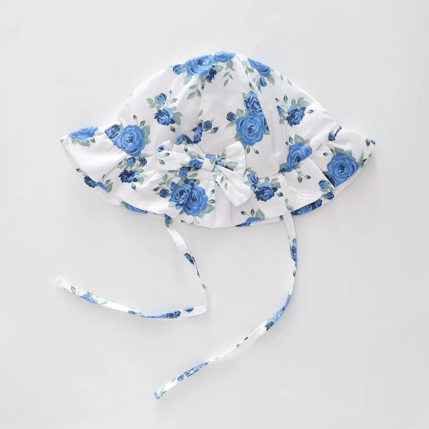 Ollies Place Baby Girls, Blue Rose Sun Hat< 6-12M | Hats & Beanies