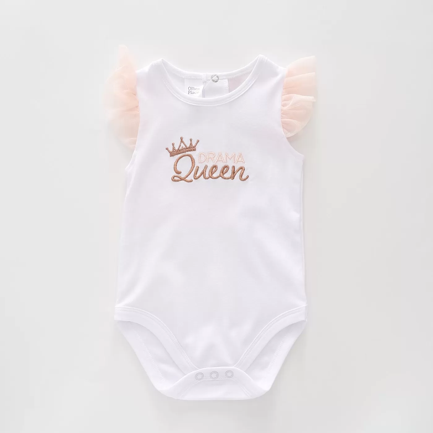 Ollies Place Baby Girls, Drama Queen Bodysuit< Bodysuits