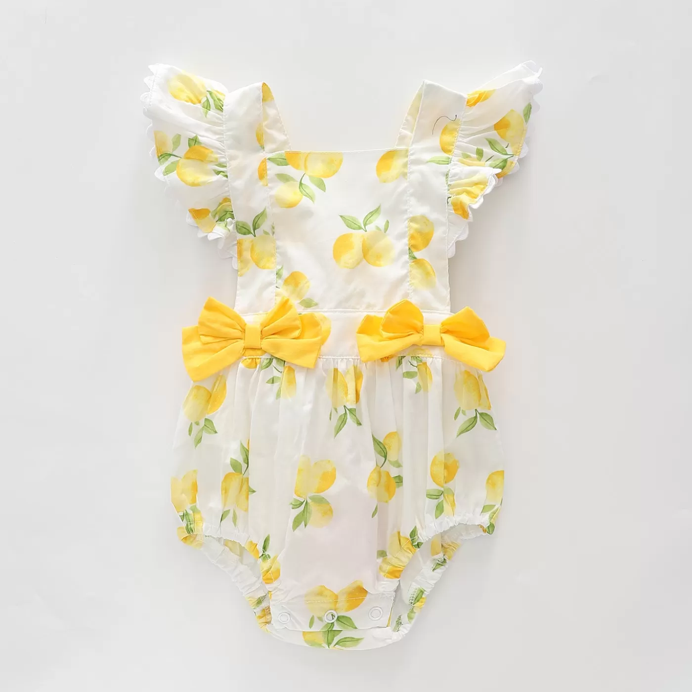 Ollies Place Baby Girls, Lemon Print Sunsuit< Overalls & Sets