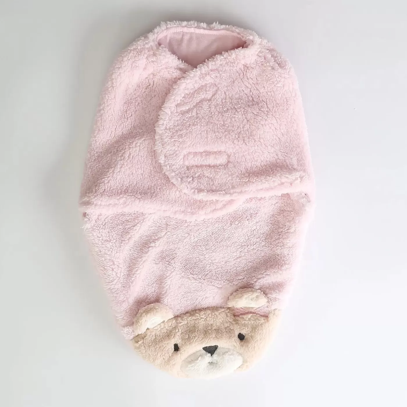 Ollies Place Baby Girls' Pink Teddy Bear Swaddle Wrap< Sleepwear | 6-12M