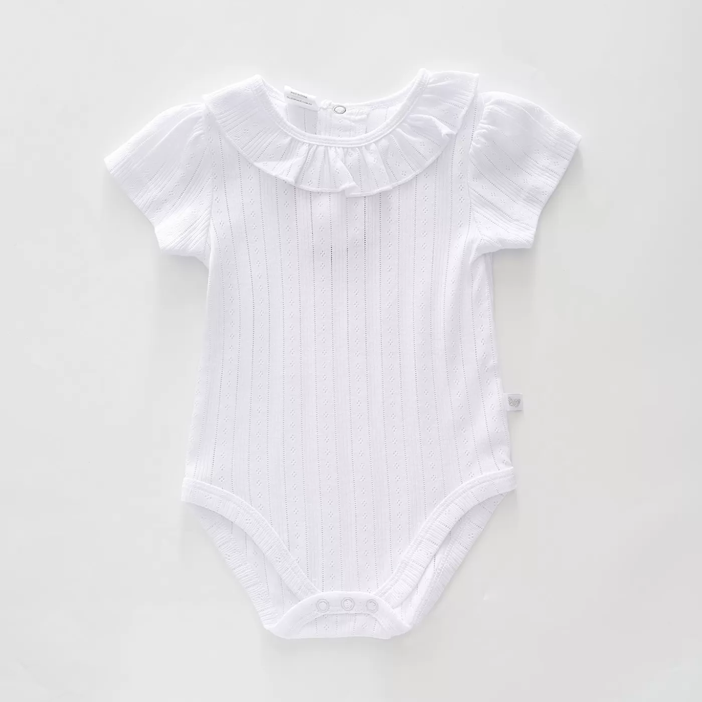 Ollies Place Baby Girls Pointelle Bodysuit< Bodysuits