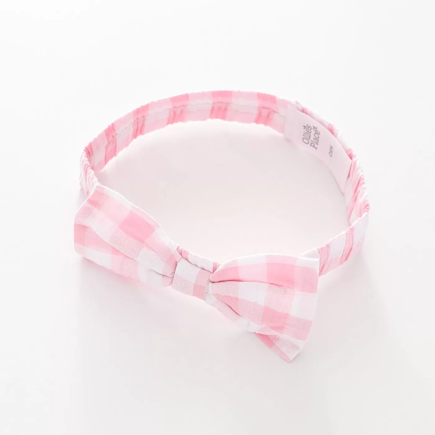 Ollies Place Baby Girls Pretty Pink Gingham Headband< Hair Clips & Headbands | All Accessories