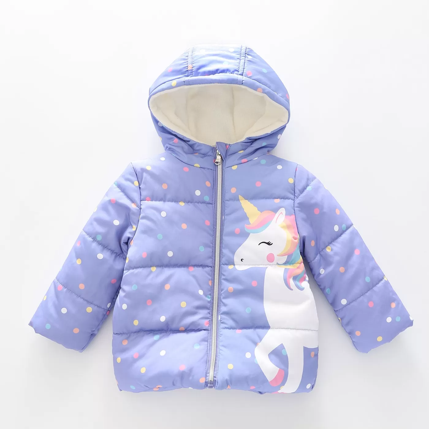 Ollies Place Baby Girls' Unicorn Puffer Jacket< Jackets & Outerwear