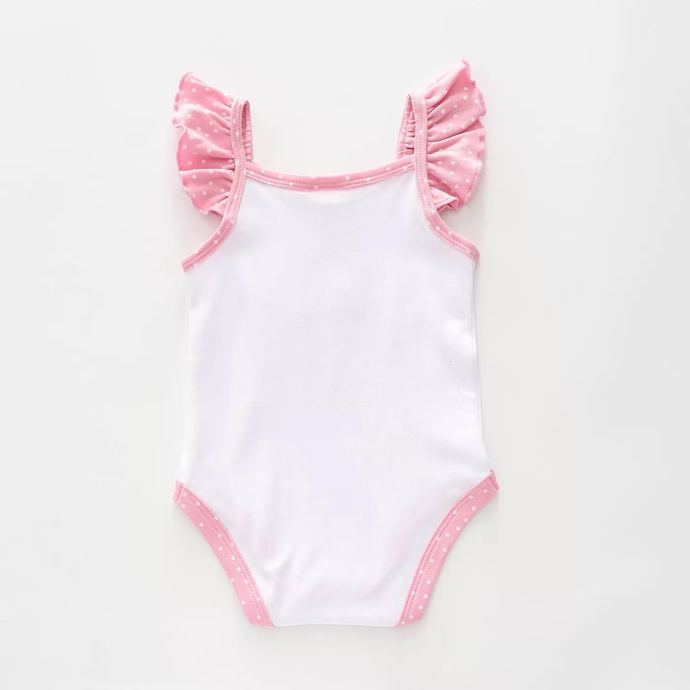 Ollies Place Baby Girls, White Strappy Bodysuit< Bodysuits