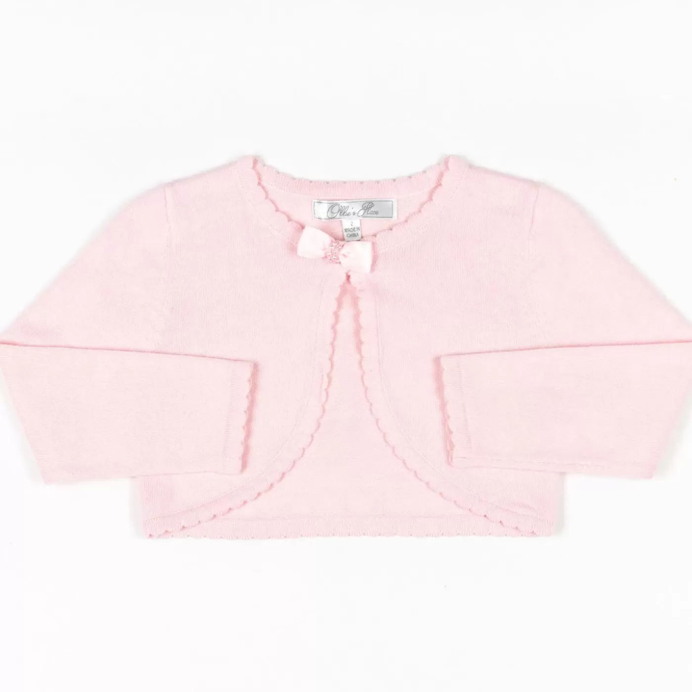 Ollies Place Baby Infant Girl Pink Formal Cardigan< Party & Formal | Party & Formal