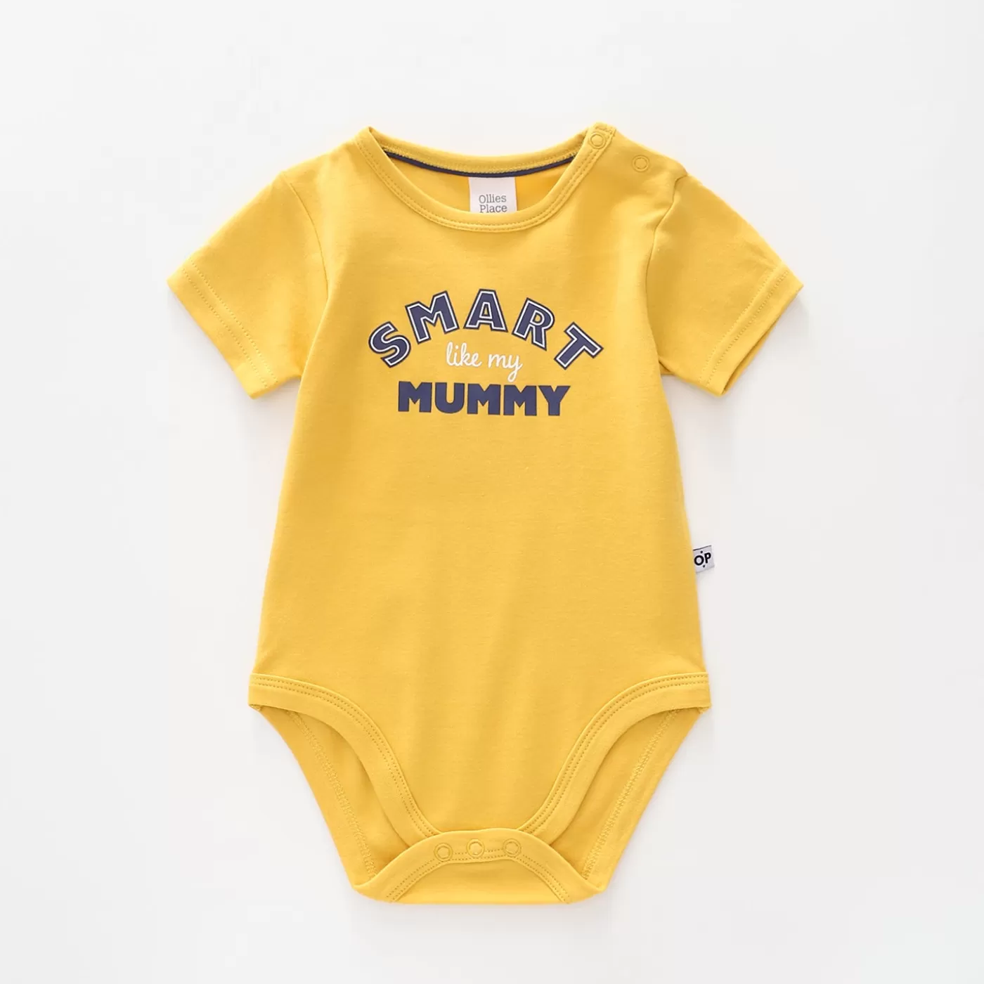 Ollies Place Baby Slogan Bodysuit, Smart Like My Mummy<BOY Bodysuits