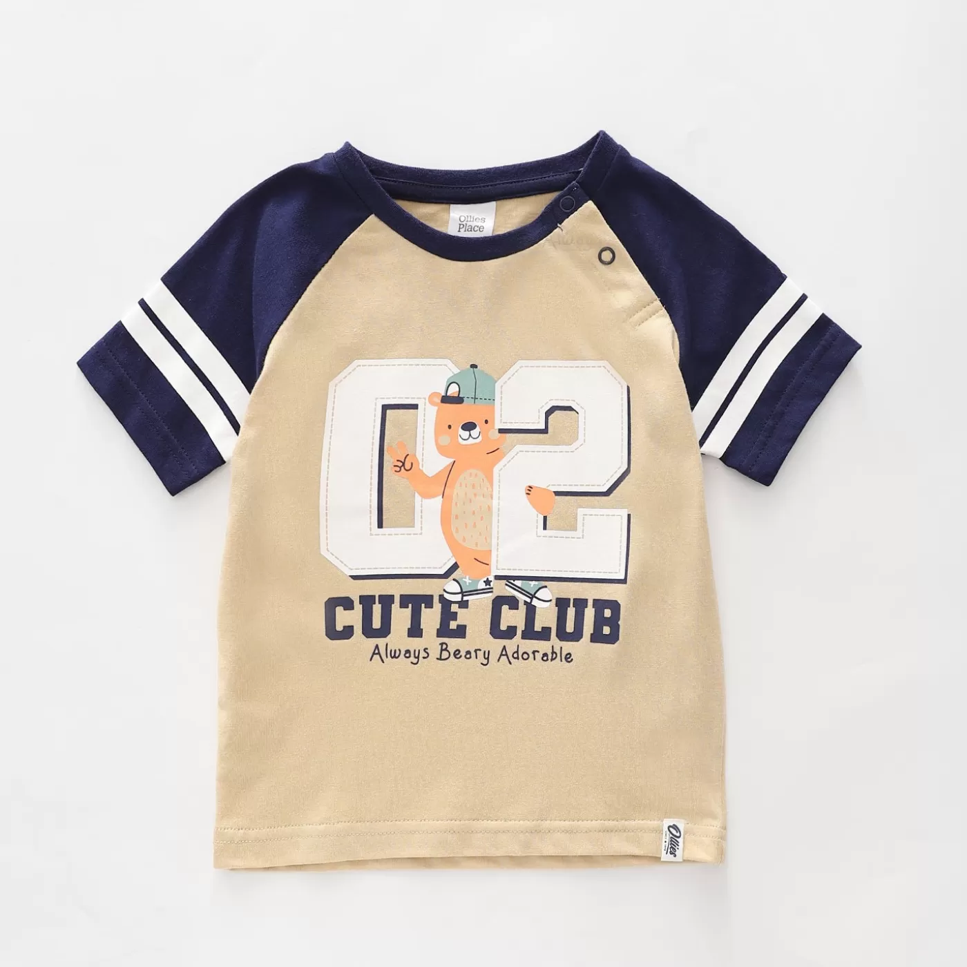 Ollies Place Bear Club Raglan Tee<BOY Tops & T-Shirts