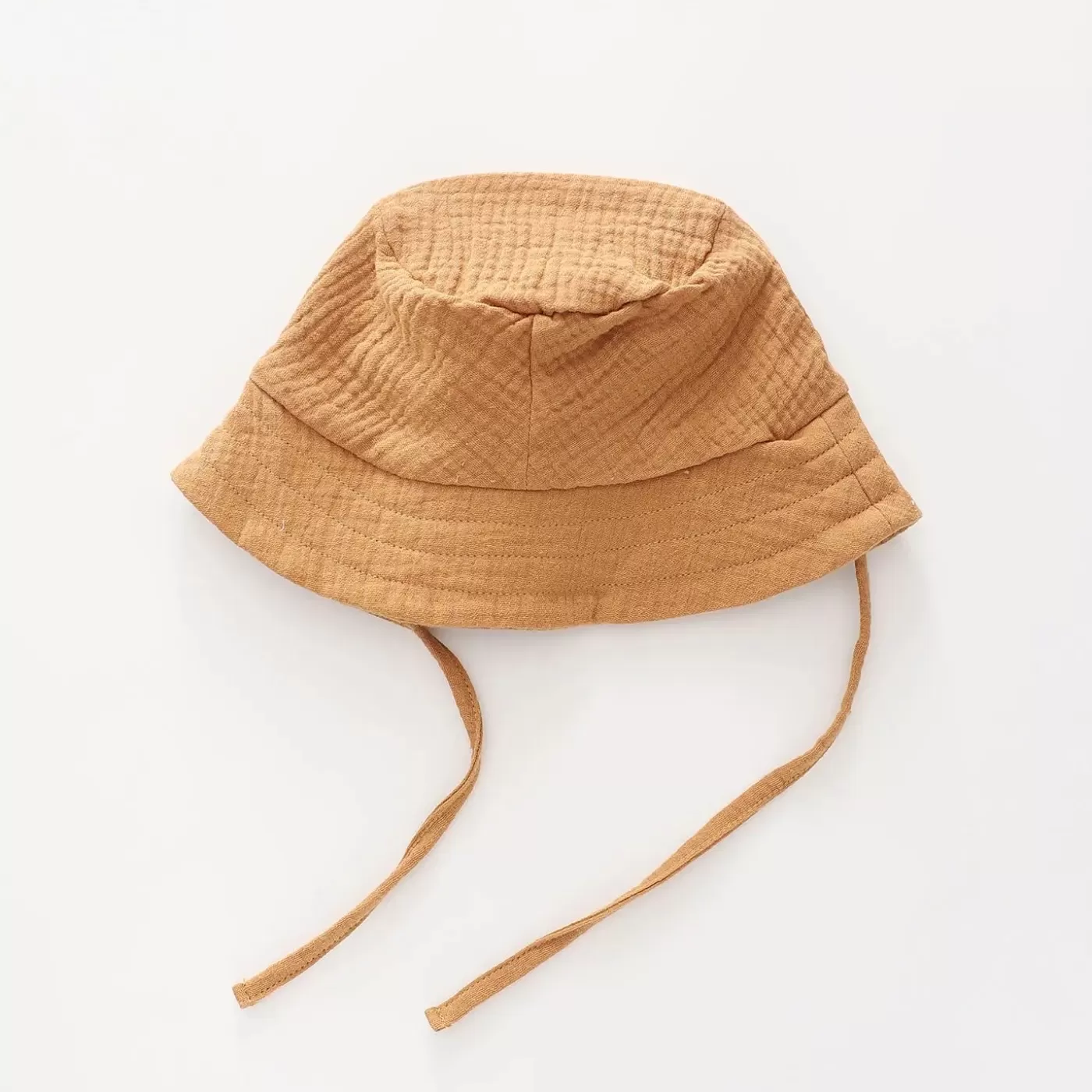 Ollies Place Biscuit Cheesecloth Bucket Hat< 6-12M | Hats & Beanies