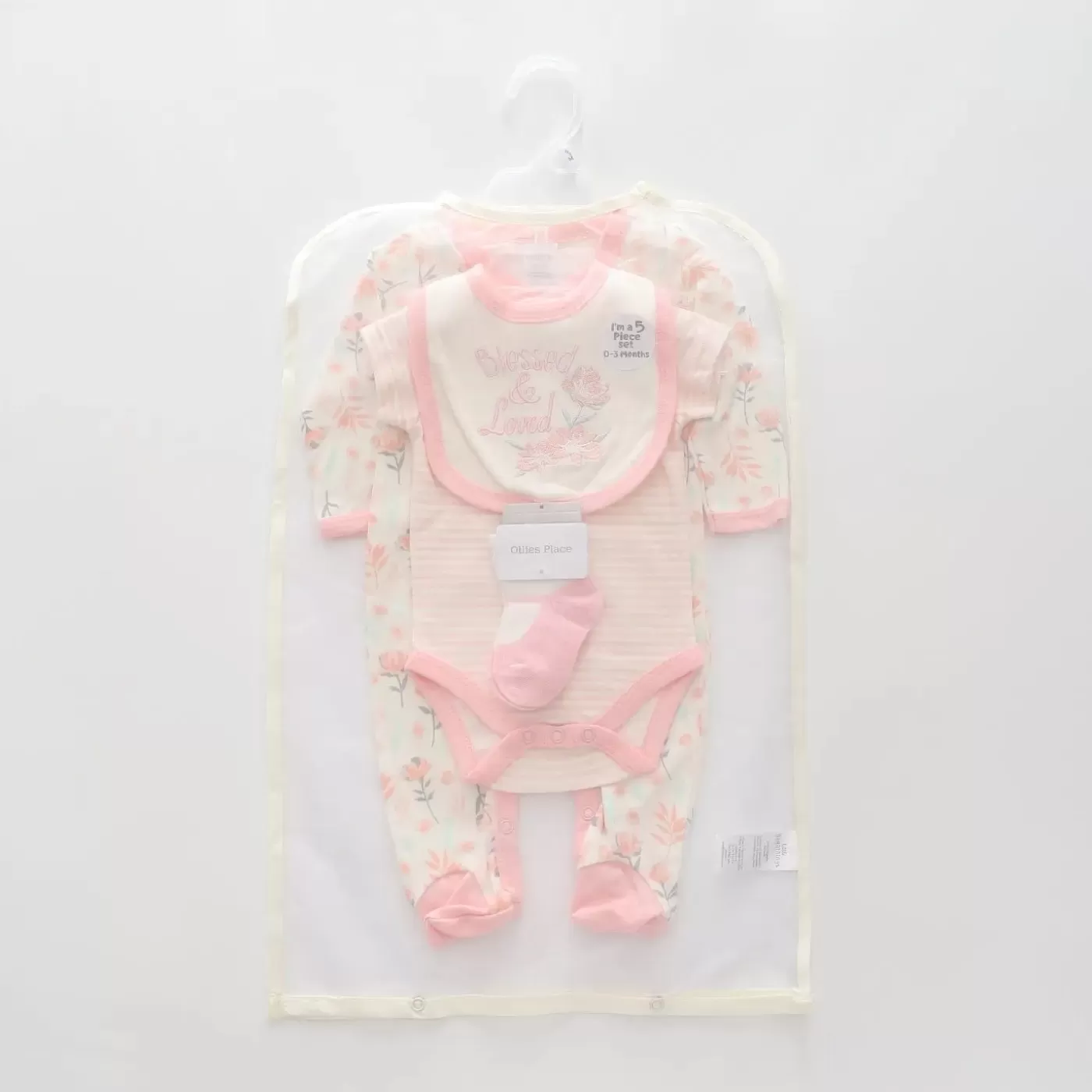 Ollies Place Blessed and Loved Baby Set< Overalls & Sets