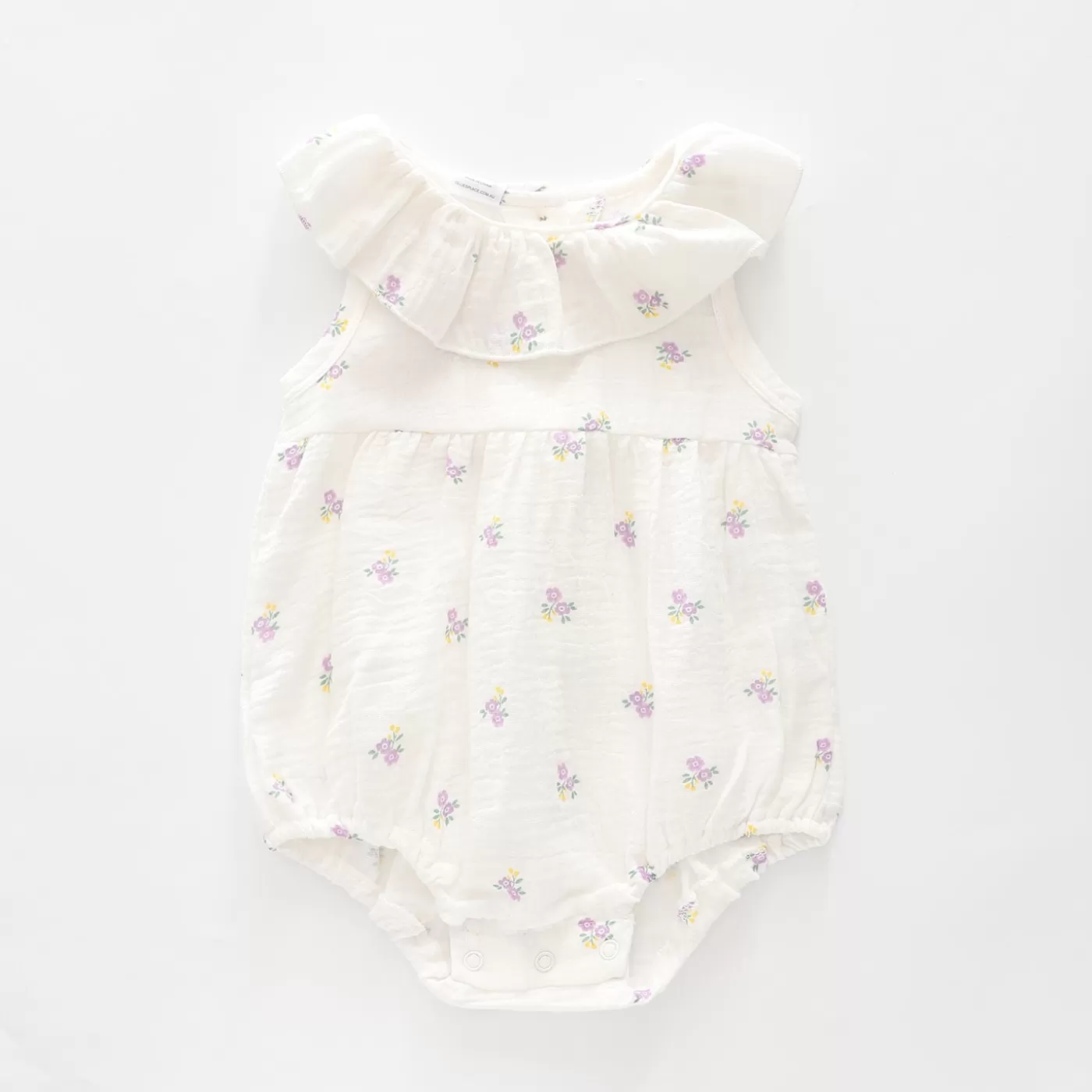 Ollies Place Blossom Floral Cheesecloth Bodysuit< Rompers