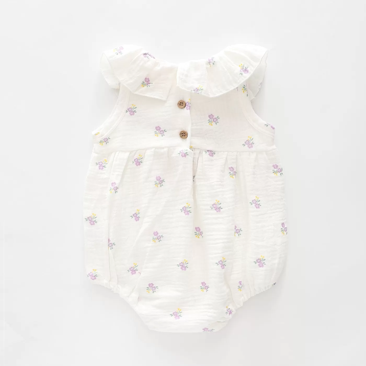 Ollies Place Blossom Floral Cheesecloth Bodysuit< Rompers