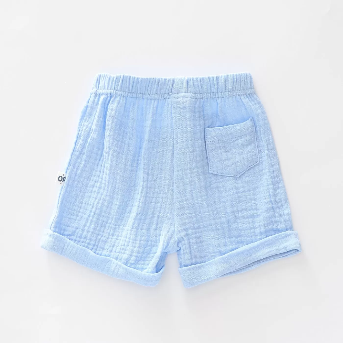 Ollies Place Blue Cheesecloth Shorts<BOY Shorts