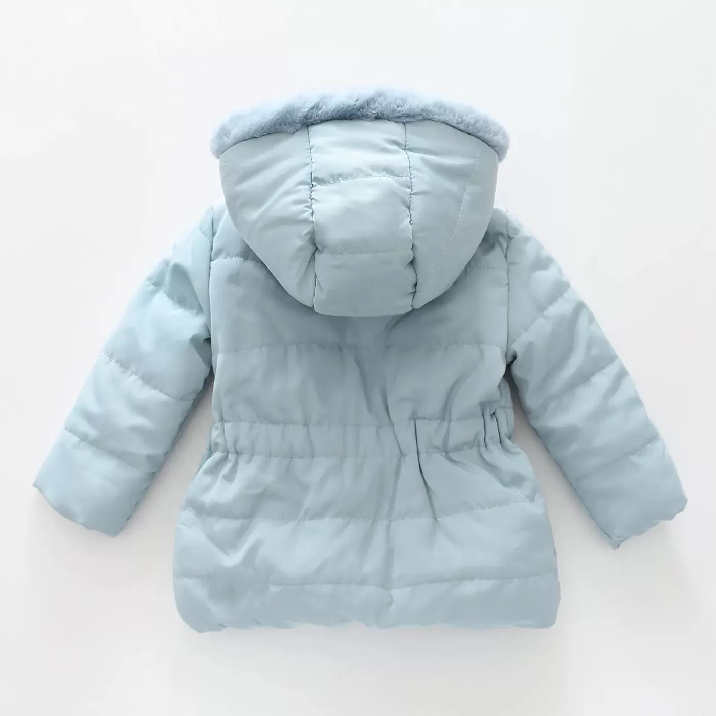 Ollies Place Blue Hearts, Infant Girls Hooded Coat< Jackets & Outerwear