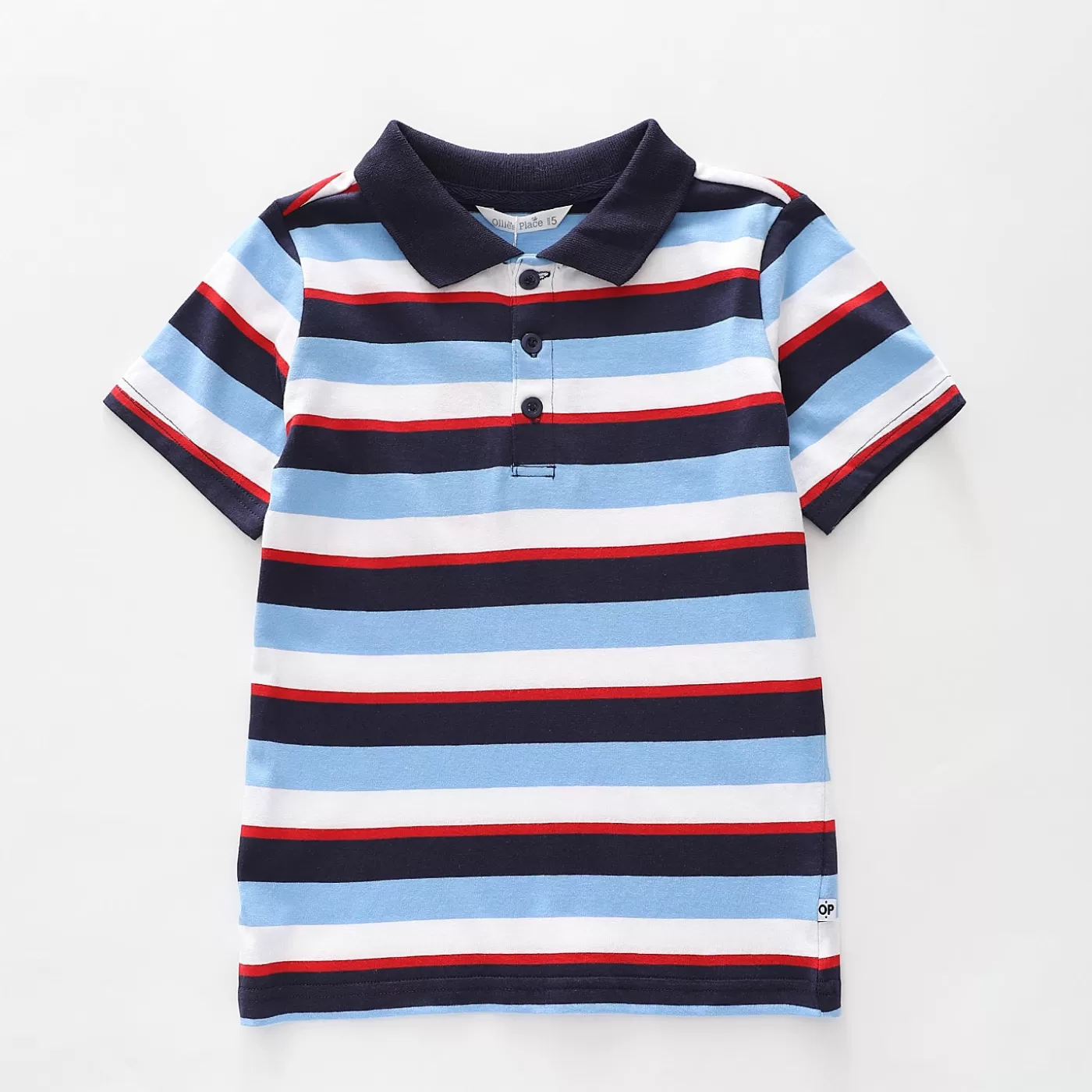 Ollies Place Blue Stripe Polo Tee<BOY T-Shirts, Tops & Polos | 1 Year