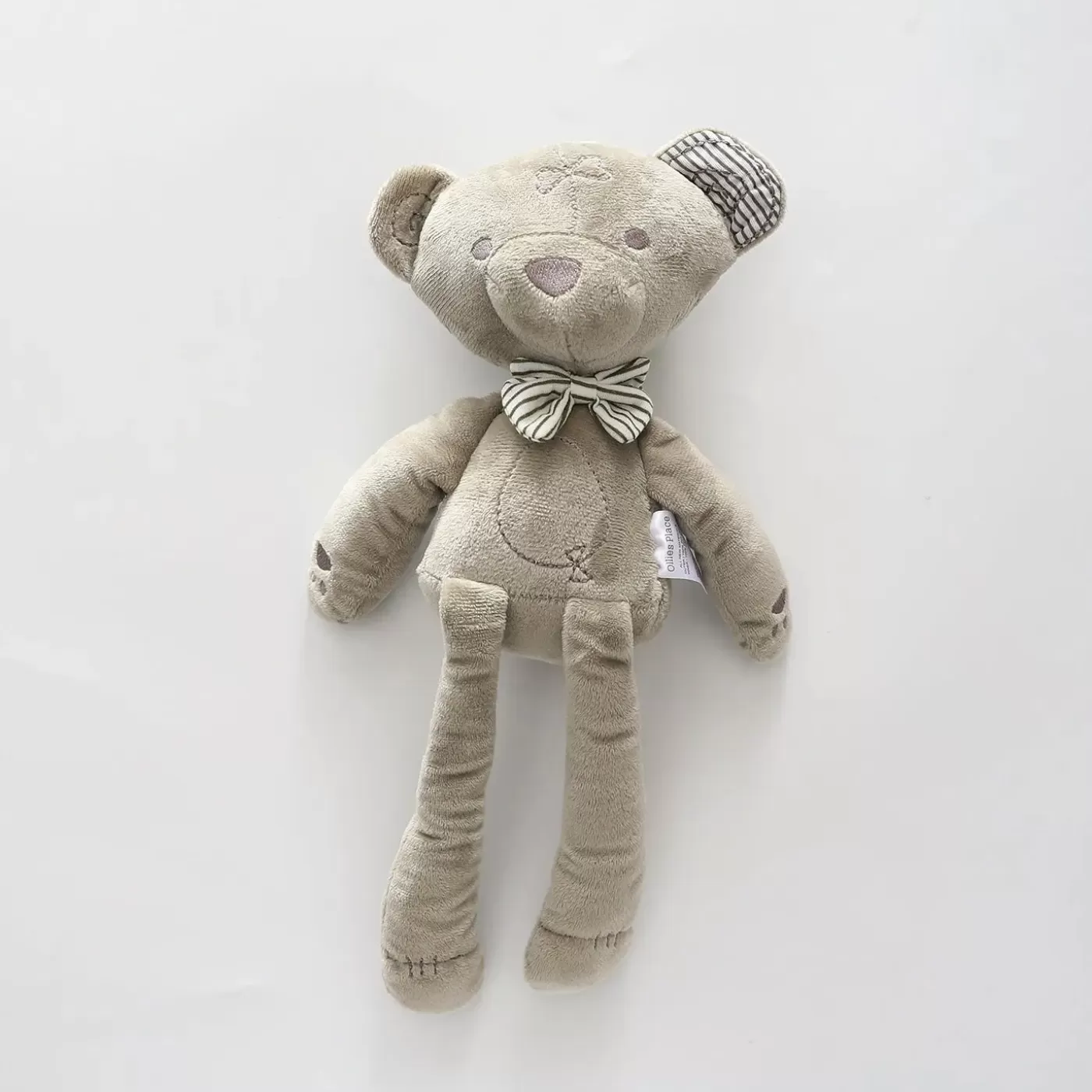 Ollies Place Bow Tie Grey Bear Toy<BOY All Accessories | Plush Toys