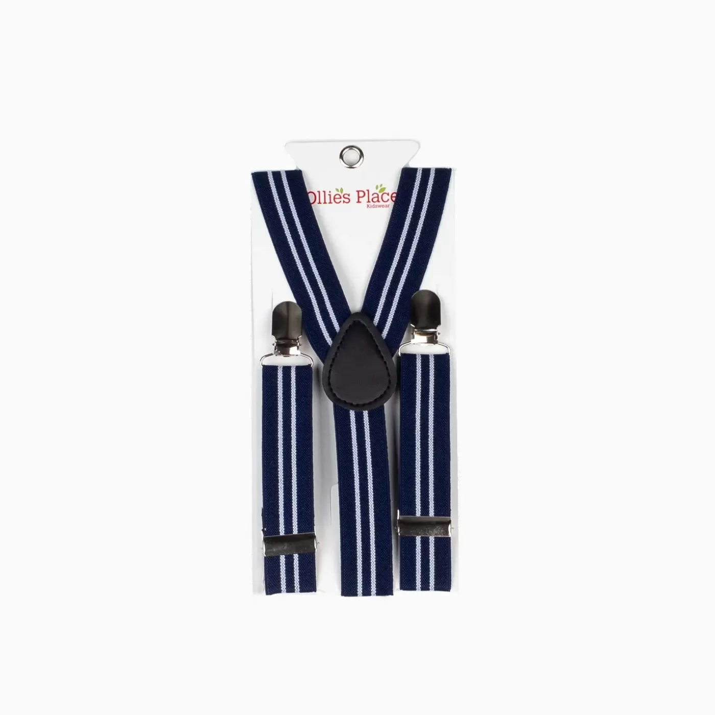 Ollies Place Boy Navy & White Stripe Suspenders<BOY Bows, Ties & Suspenders | Accessories