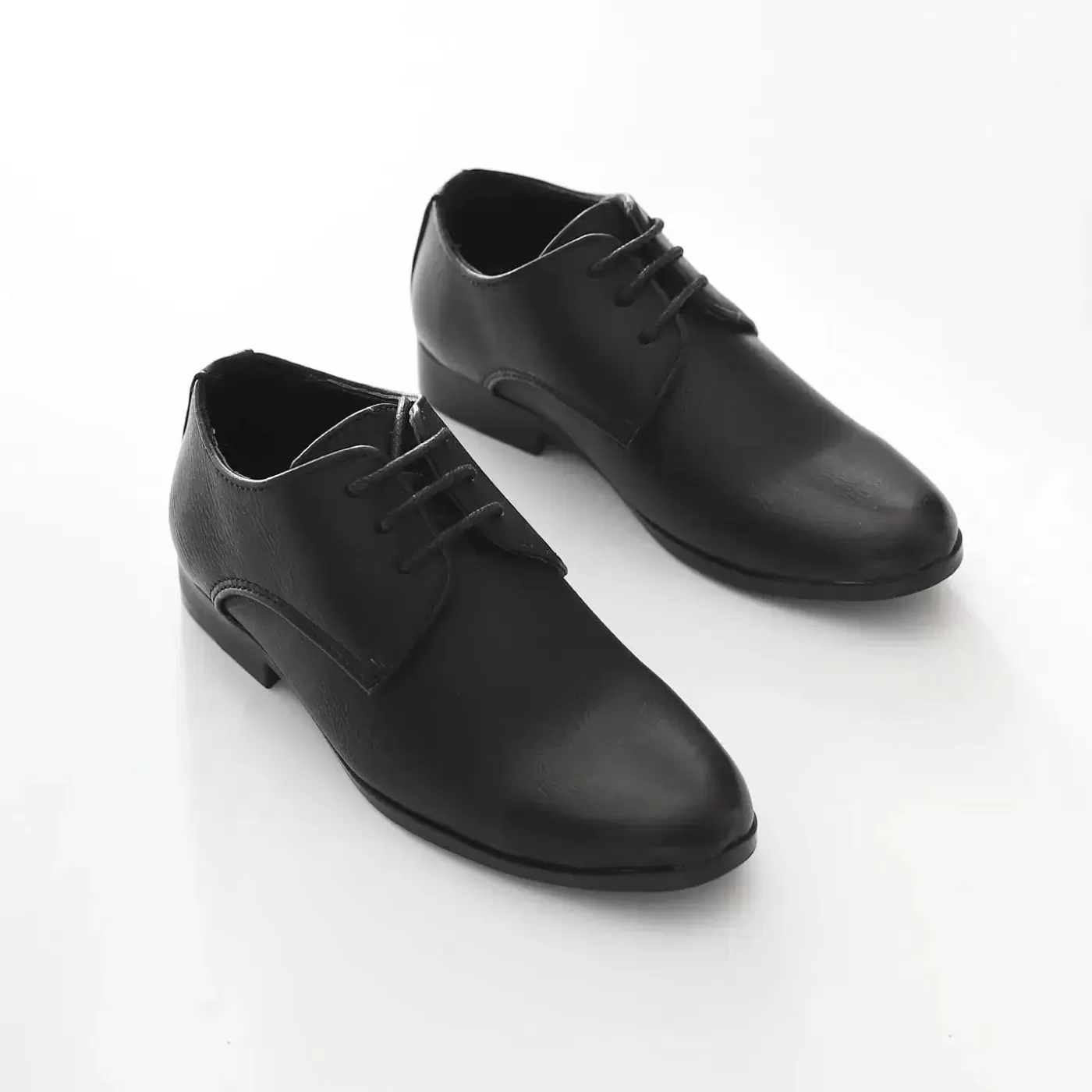 Ollies Place Boys Black Formal Lace Up Shoes<BOY Accessories