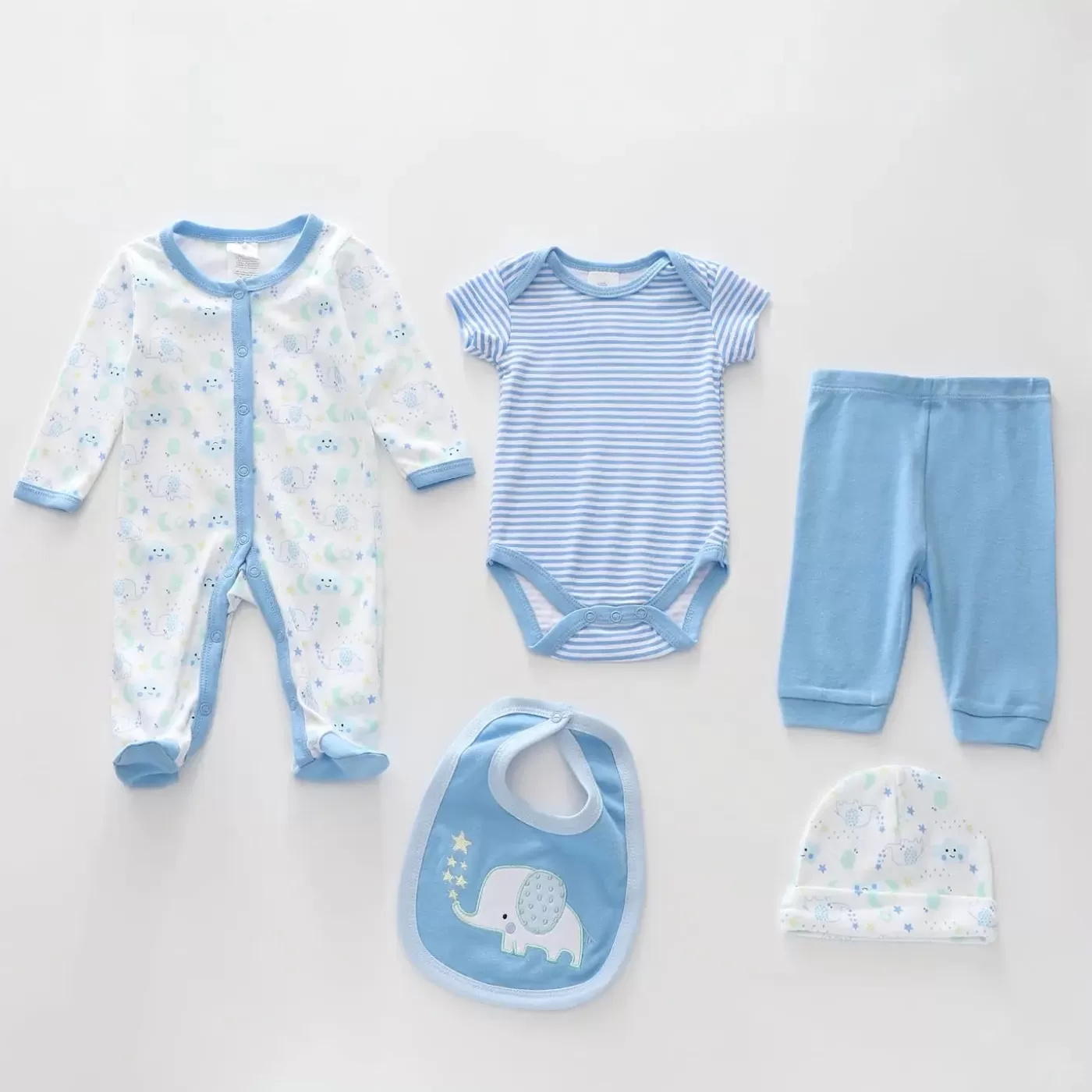 Ollies Place Boys Blue Baby Set<BOY Overalls & Sets