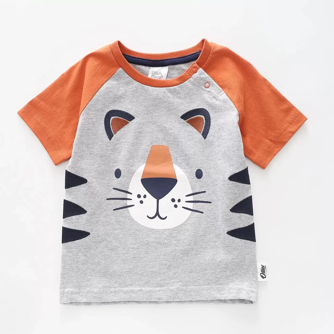 Ollies Place Boys Graphic T-shirt - Into The Wild, Tiger<BOY Tops & T-Shirts