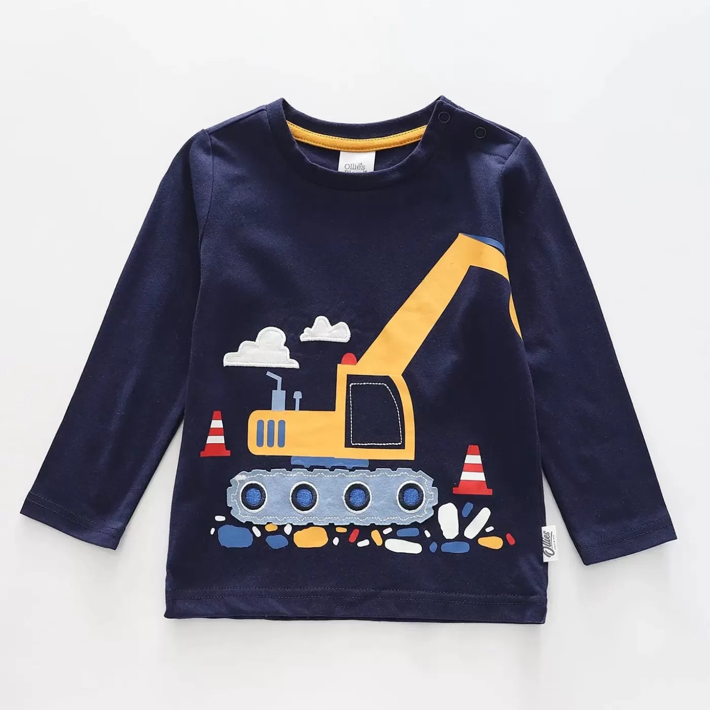 Ollies Place Boys' Little Digger Graphic Long Sleeve Tee<BOY Tops & T-Shirts | 3-6M