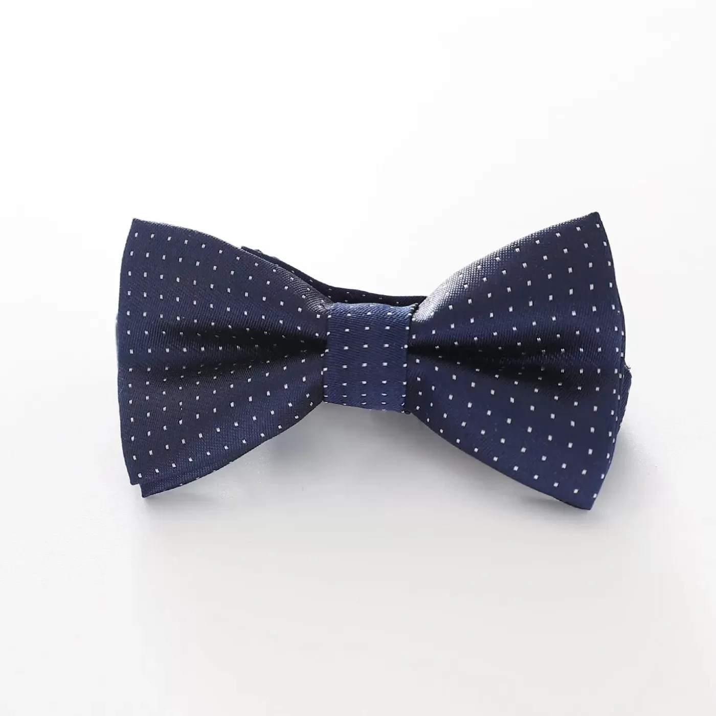 Ollies Place Boys' Patterned Bowtie - Navy and White Spot< Bows, Ties & Suspenders