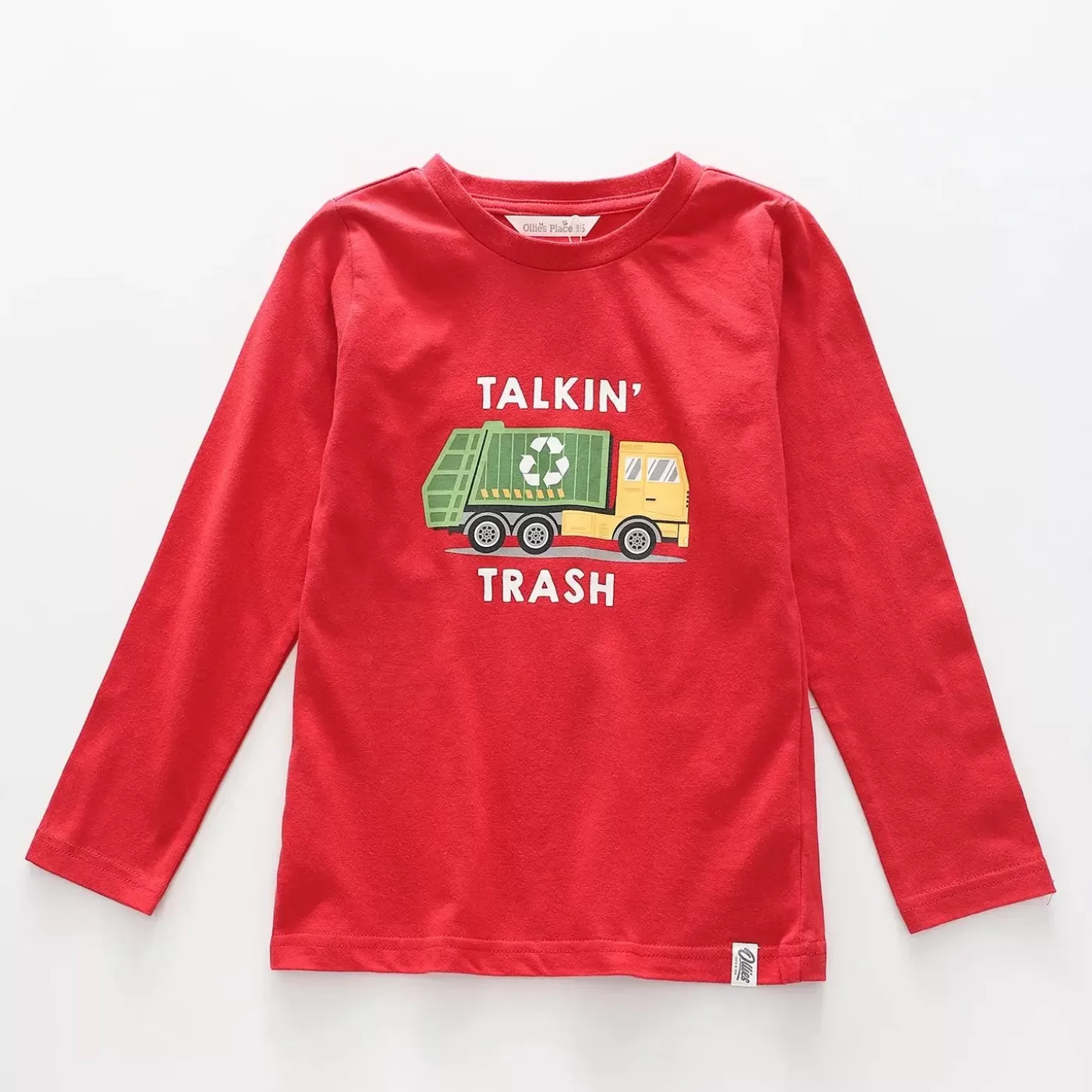 Ollies Place Boys' Talkin' Trash Long Sleeve Tee<BOY T-Shirts, Tops & Polos | 1 Year