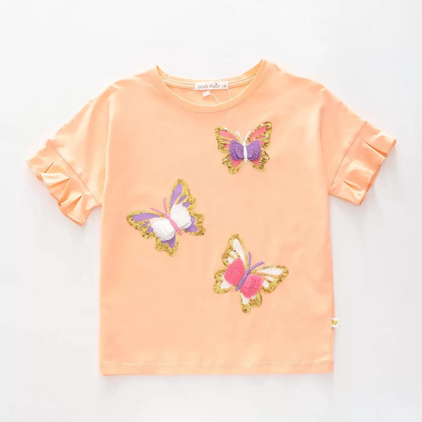 Ollies Place Butterfly Shimmer Top< T-Shirts & Tops