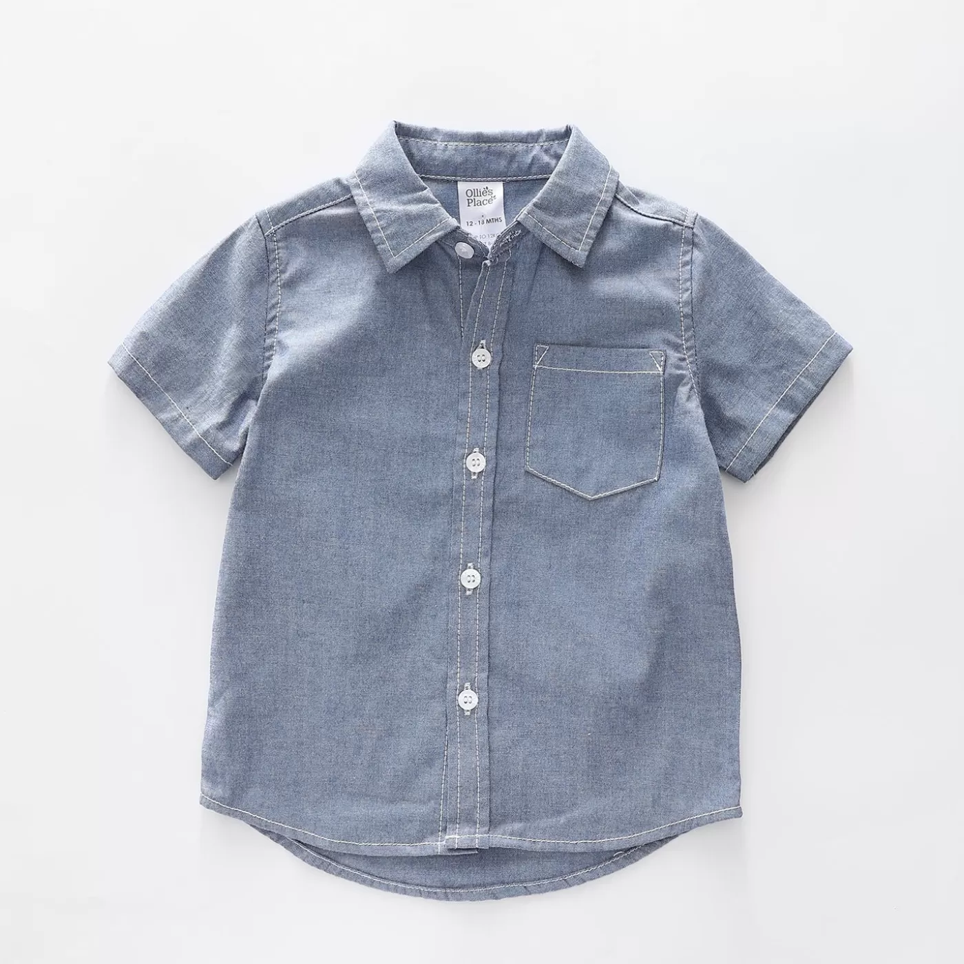 Ollies Place Chambray Denim Shirt<BOY Tops & T-Shirts