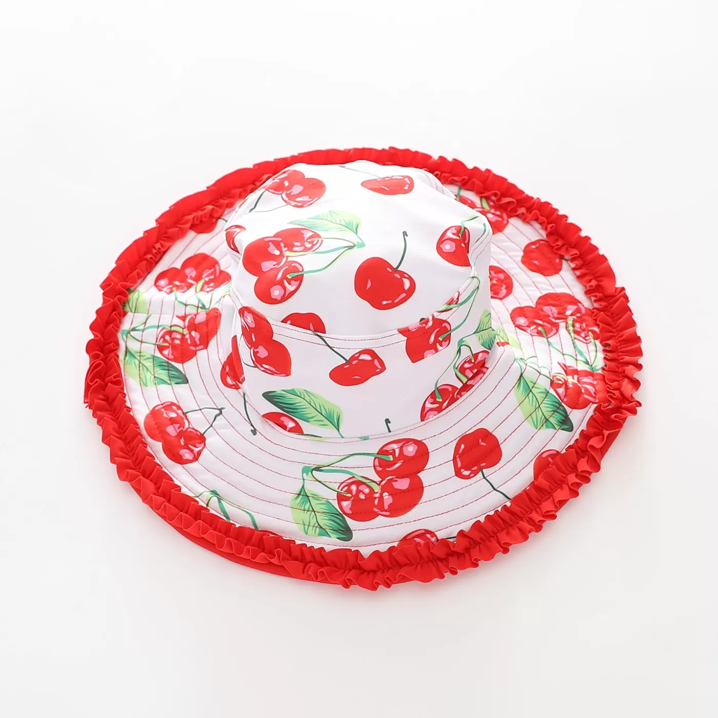 Ollies Place Cherry Print Bucket Hat< Swimwear | 6-12M