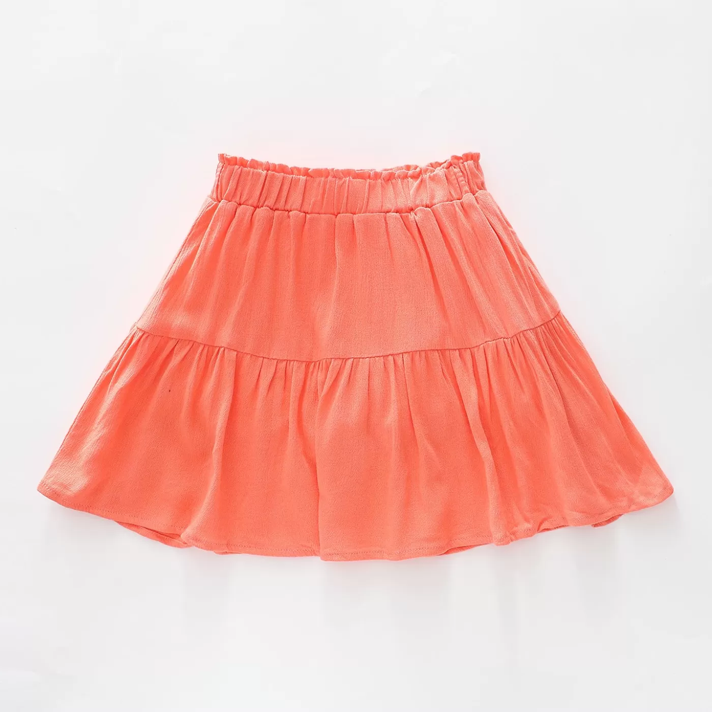 Ollies Place Coral Cheesecloth Skirt< Shorts & Skirts