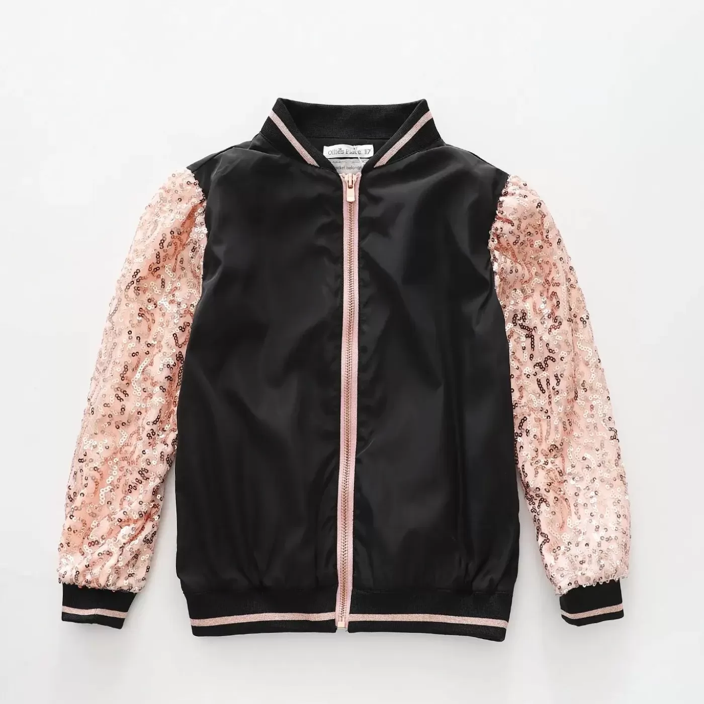 Ollies Place Dance, Girls Sequin Bomber Jacket< Jackets & Outerwear