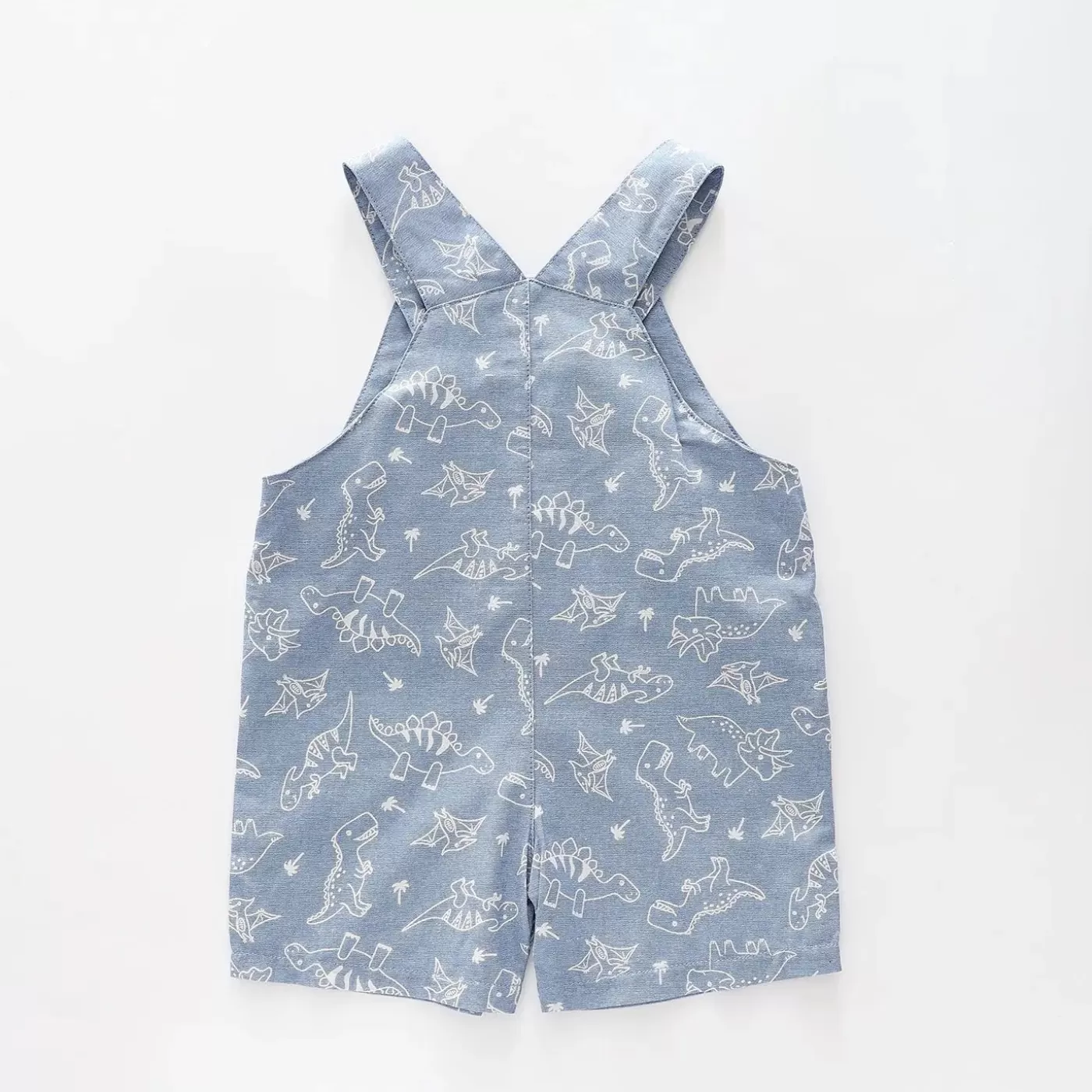 Ollies Place Dino Chambray Short Overalls<BOY Overalls & Sets