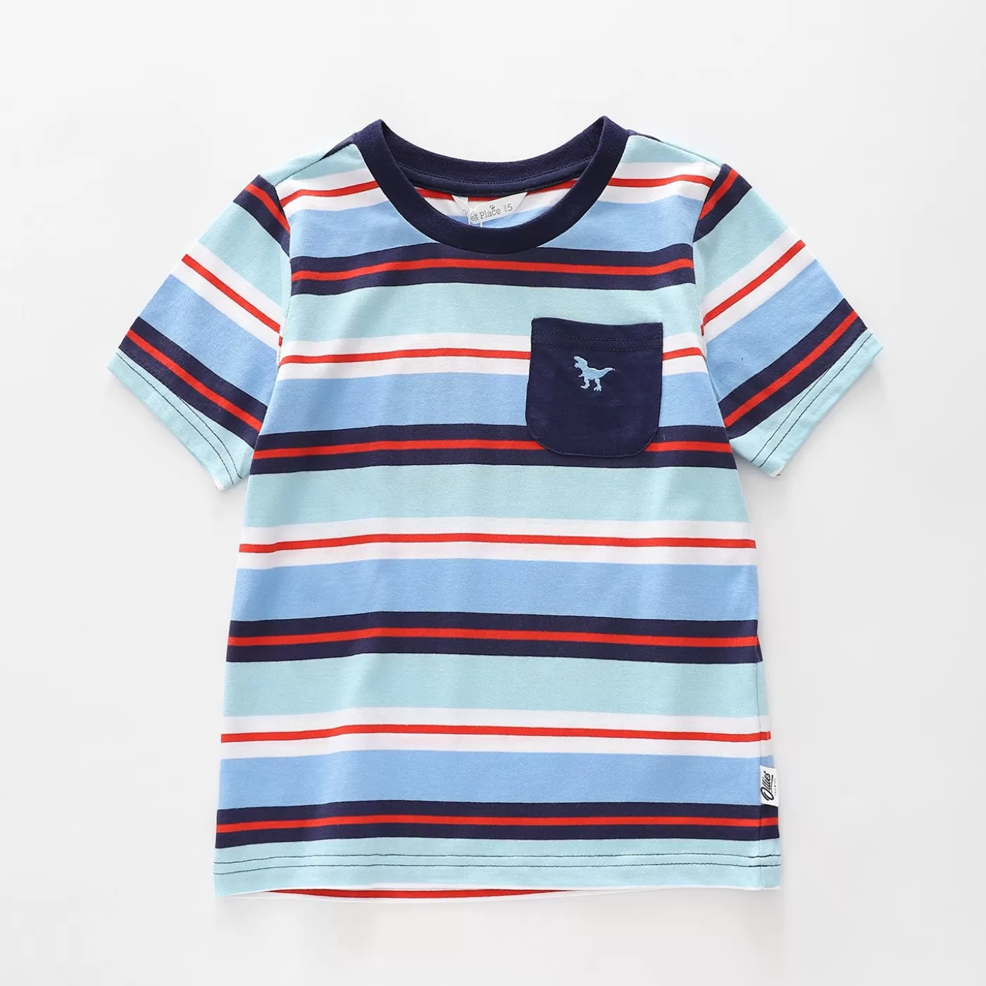 Ollies Place Dino Stripe Tee<BOY T-Shirts, Tops & Polos | 1 Year